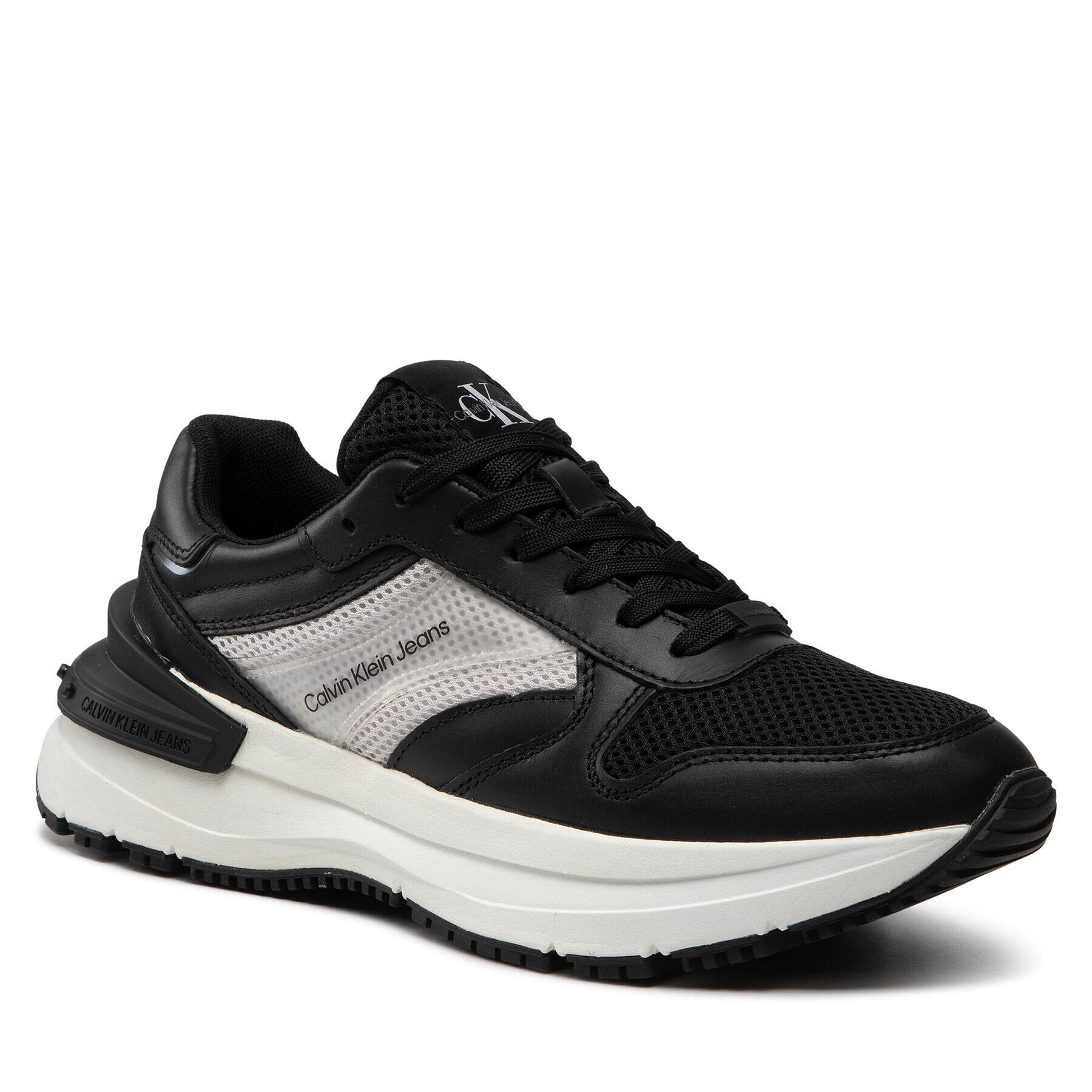 Calvin Klein Jeans Сникърси Chunky Runner 1 YM0YM00450 Черен - Pepit.bg