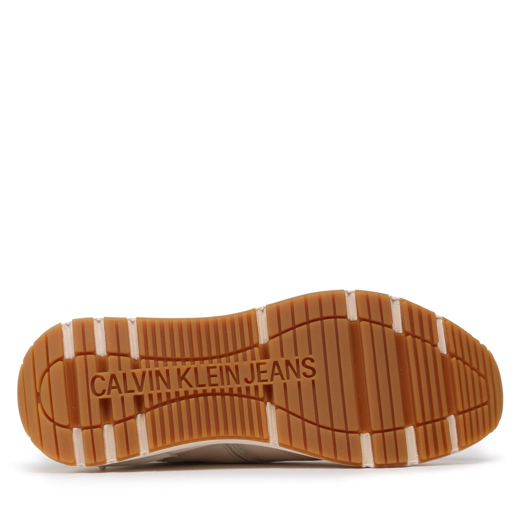 Calvin Klein Jeans Сникърси Chunky Runner Oversized Brand YM0YM00634 Бял - Pepit.bg
