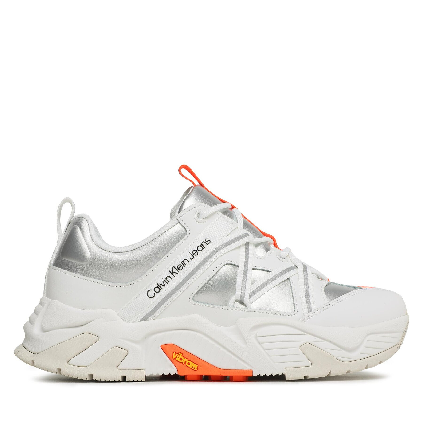 Calvin Klein Jeans Сникърси Chunky Runner Vibram Refl YM0YM00717 Бял - Pepit.bg