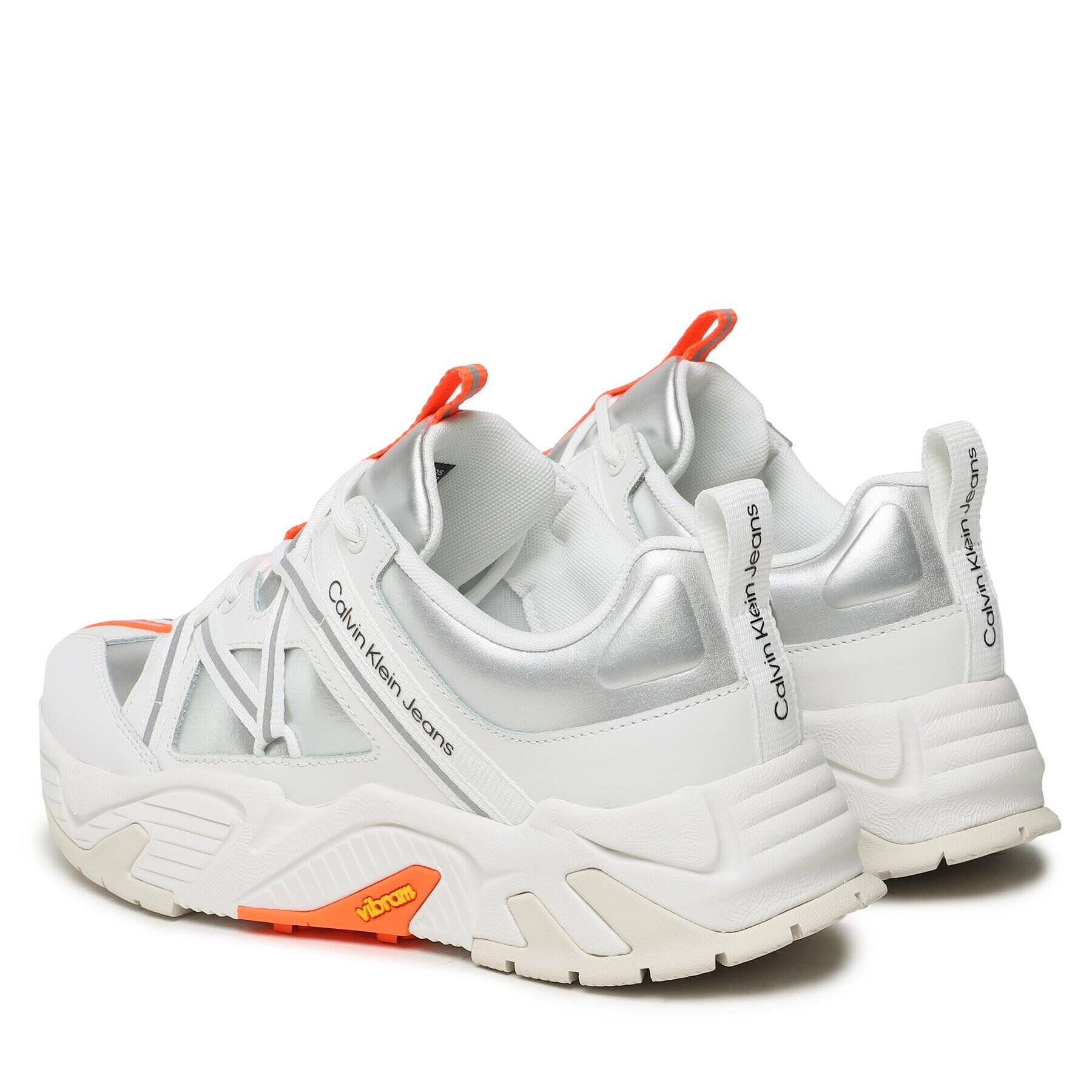 Calvin Klein Jeans Сникърси Chunky Runner Vibram Refl YM0YM00717 Бял - Pepit.bg