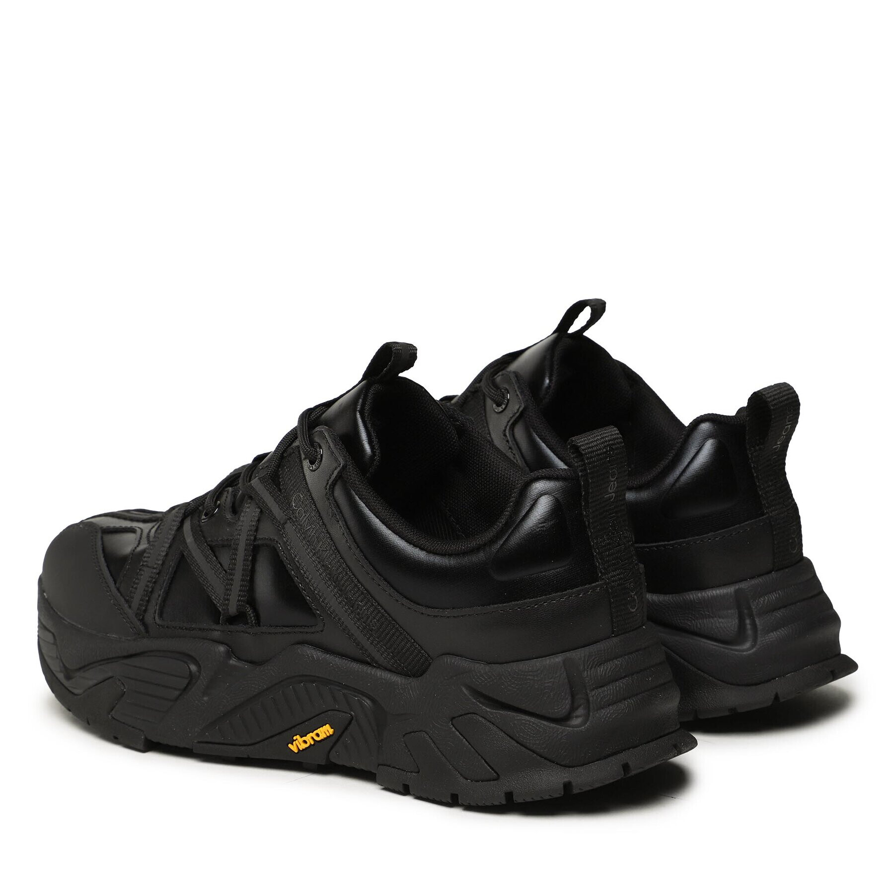 Calvin Klein Jeans Сникърси Chunky Runner Vibram Refl YM0YM00717 Черен - Pepit.bg