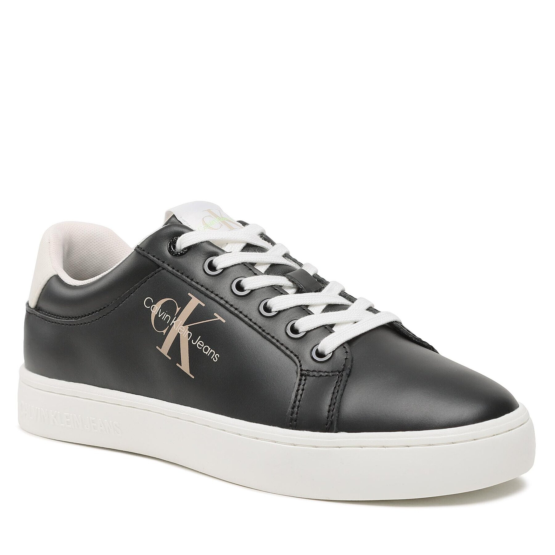 Calvin Klein Jeans Сникърси Classic Cupsole Fluo Contrast YM0YM00603 Черен - Pepit.bg