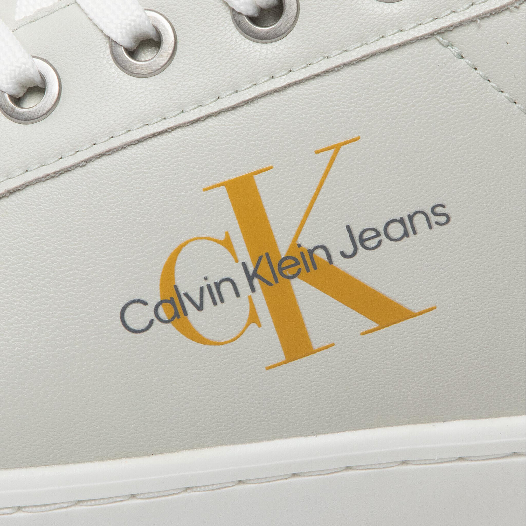 Calvin Klein Jeans Сникърси Classic Cupsole Laceup Low Lth YM0YM00491 Сив - Pepit.bg