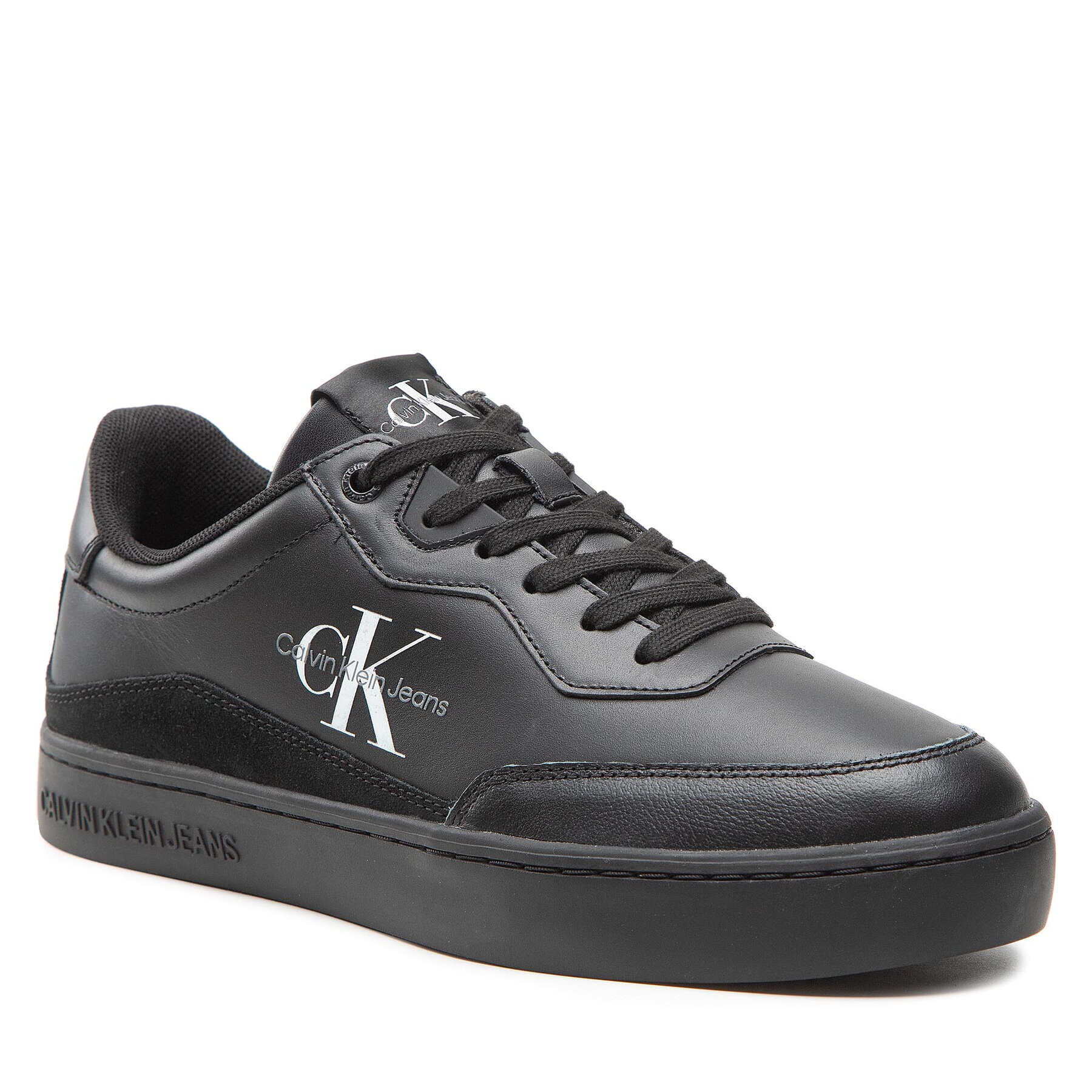 Calvin Klein Jeans Сникърси Classic Cupsole Laceup Lth YM0YM00432 Черен - Pepit.bg