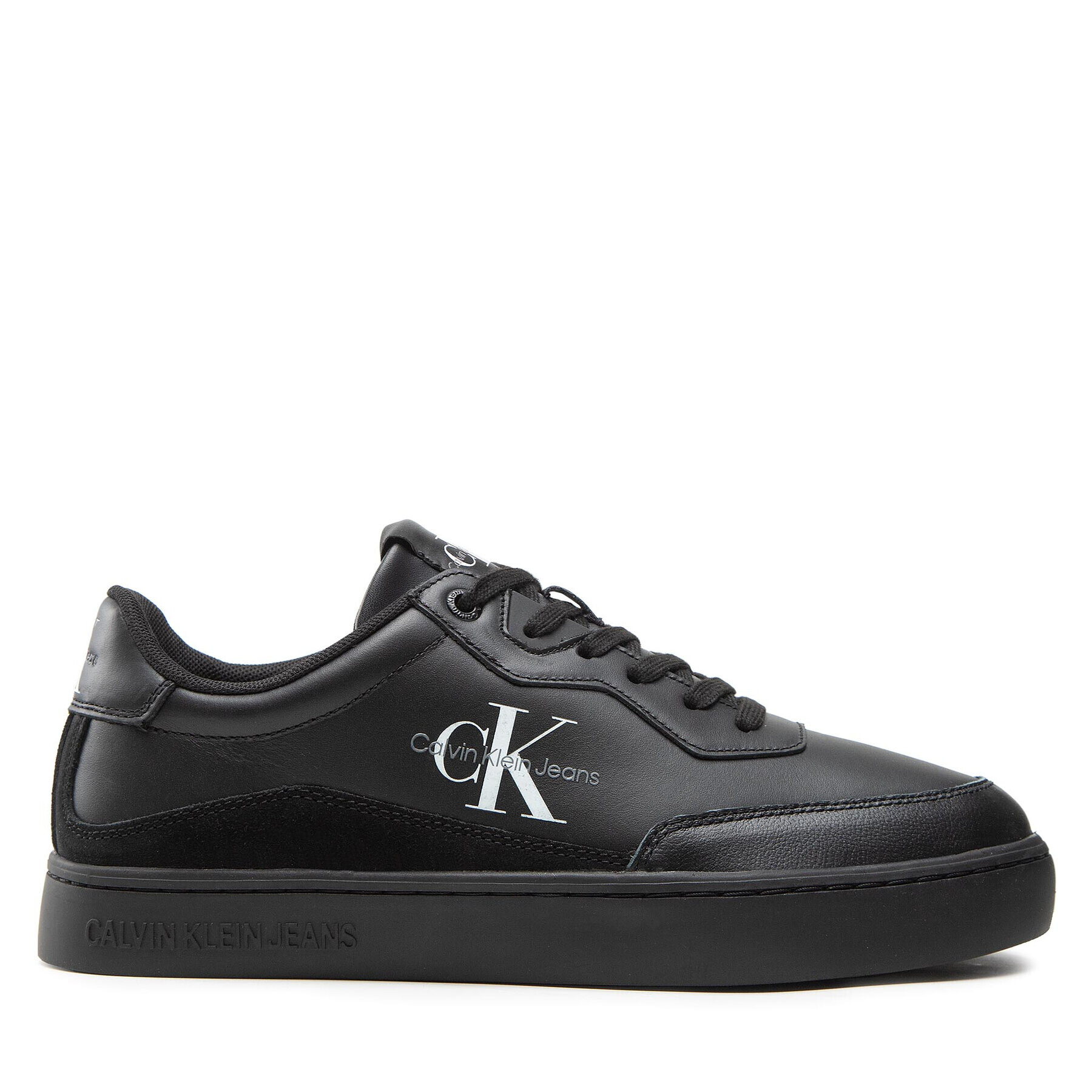 Calvin Klein Jeans Сникърси Classic Cupsole Laceup Lth YM0YM00432 Черен - Pepit.bg