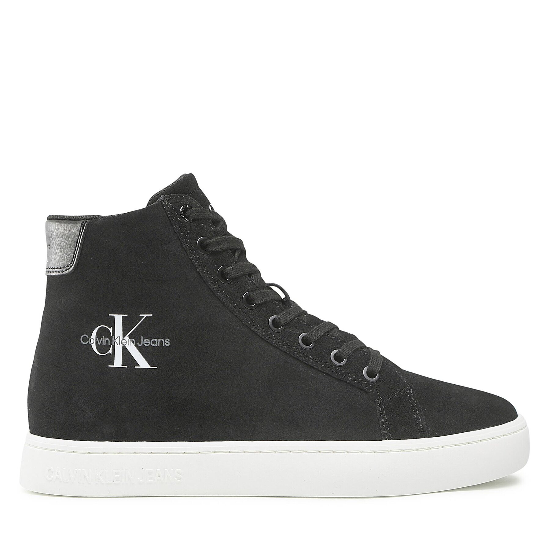 Calvin Klein Jeans Сникърси Classic Cupsole Laceup Mid YM0YM00493 Черен - Pepit.bg