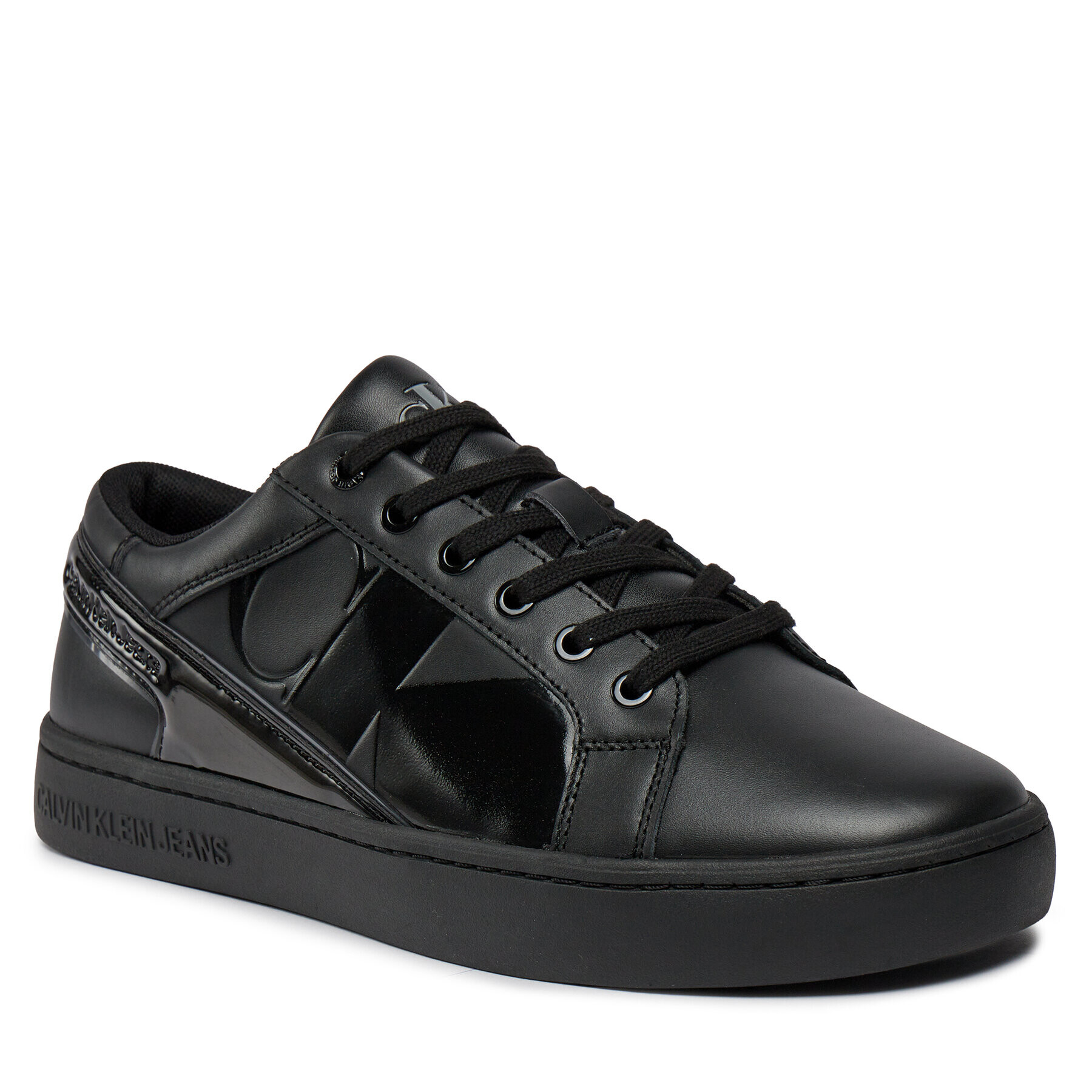 Calvin Klein Jeans Сникърси Classic Cupsole Low Mix Nbs Lum YM0YM00865 Черен - Pepit.bg