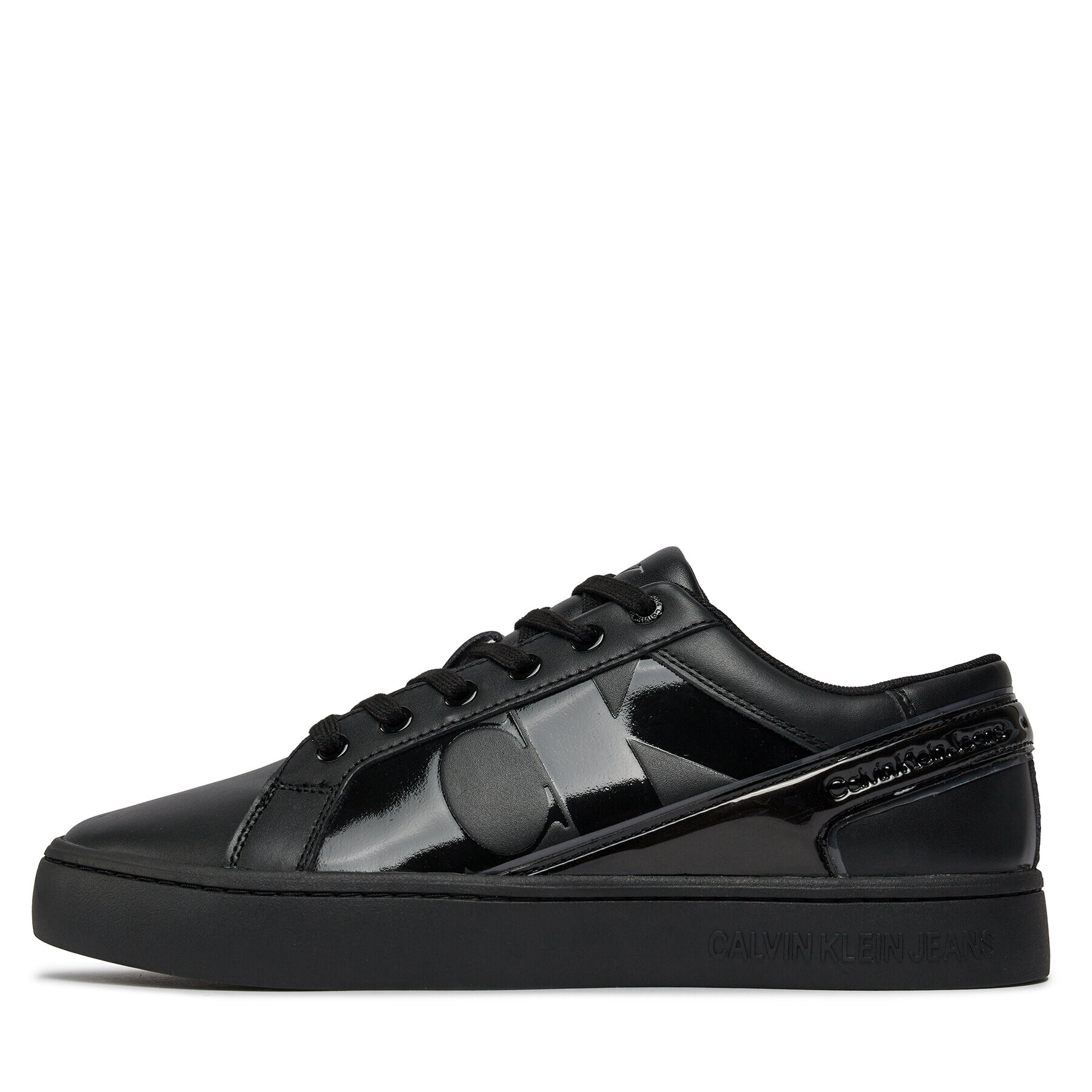 Calvin Klein Jeans Сникърси Classic Cupsole Low Mix Nbs Lum YM0YM00865 Черен - Pepit.bg