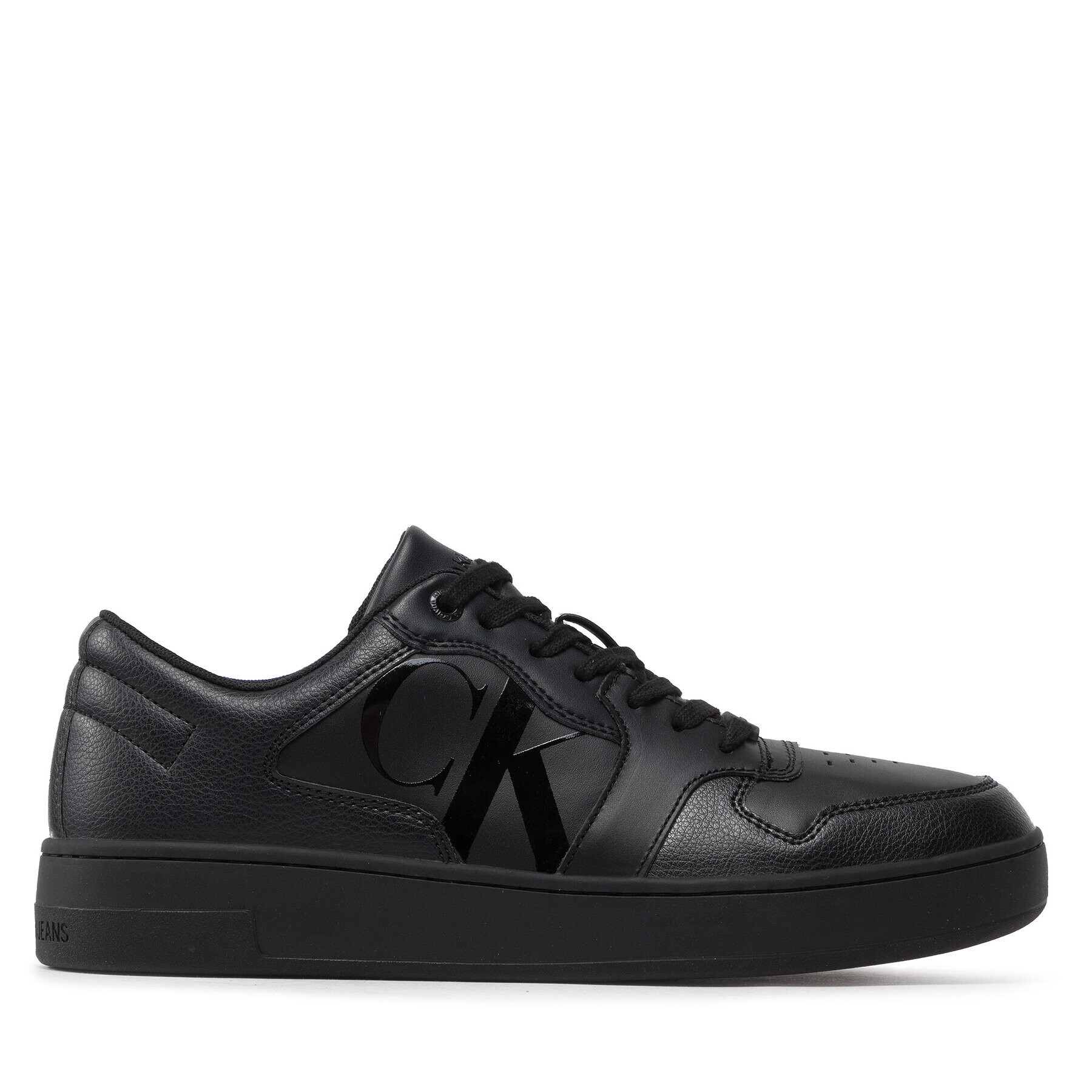 Calvin Klein Jeans Сникърси Cupsole Laceup Basket Low Poly YM0YM00428 Черен - Pepit.bg