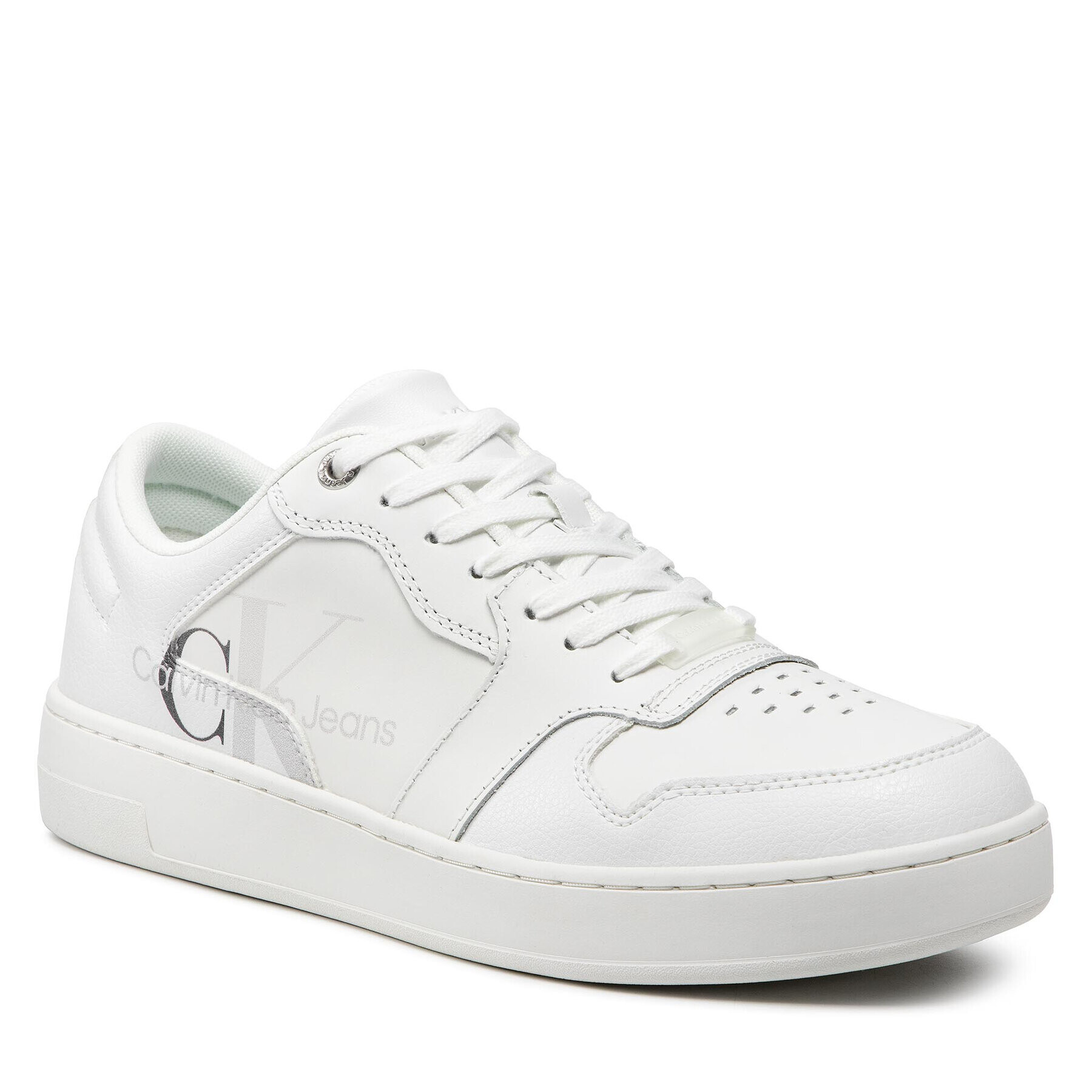 Calvin Klein Jeans Сникърси Cupsole Laceup Basket YM0YM00367 Бял - Pepit.bg