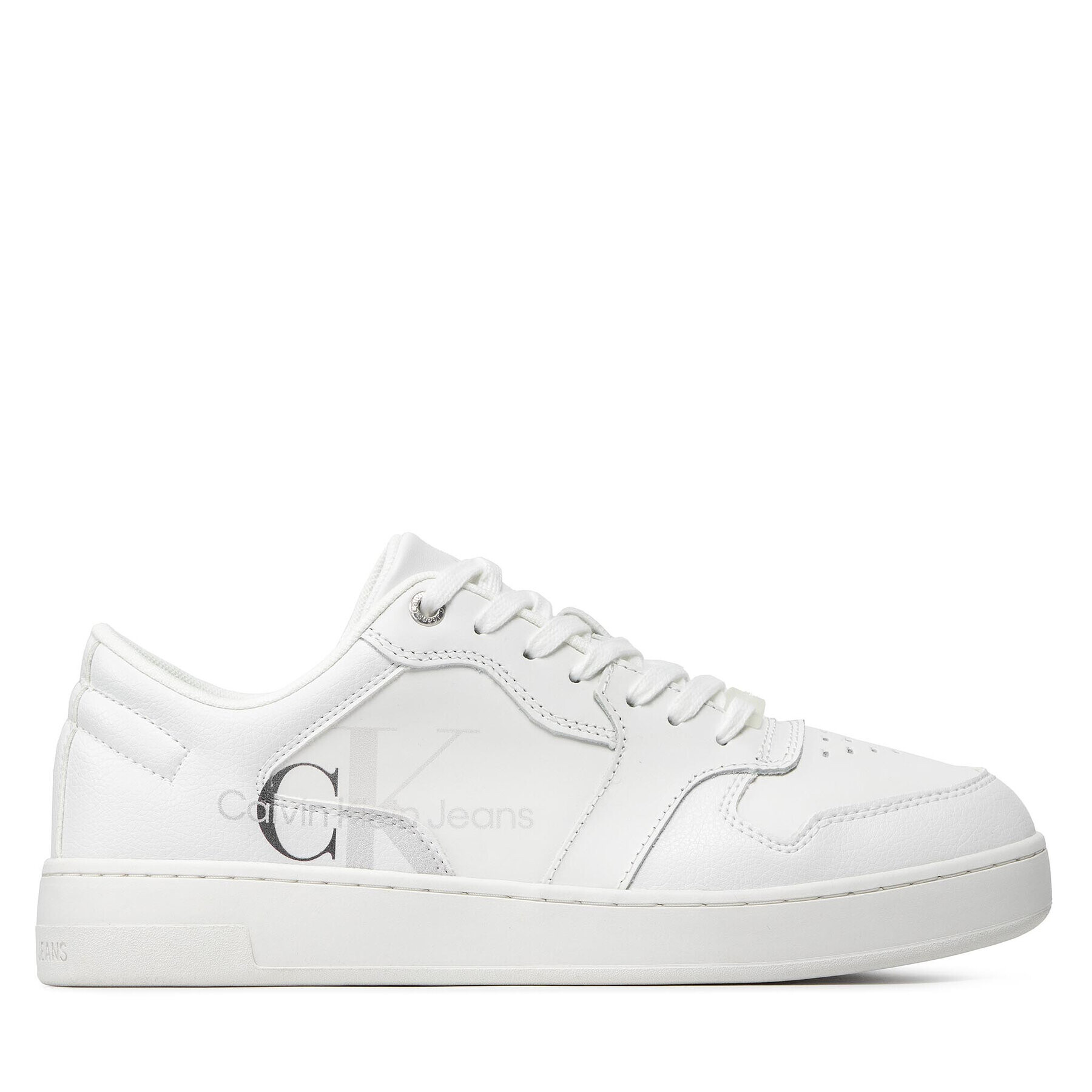 Calvin Klein Jeans Сникърси Cupsole Laceup Basket YM0YM00367 Бял - Pepit.bg