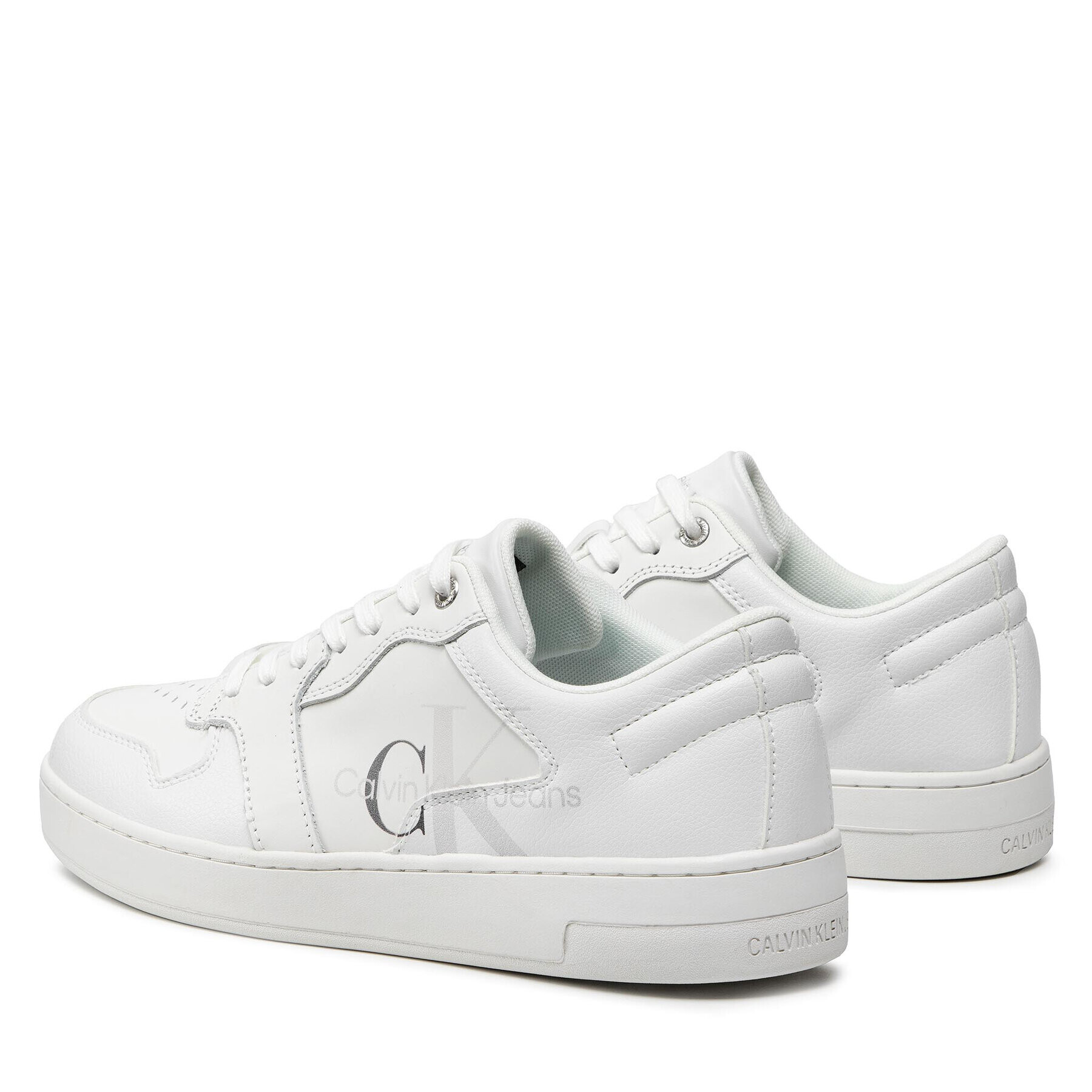 Calvin Klein Jeans Сникърси Cupsole Laceup Basket YM0YM00367 Бял - Pepit.bg