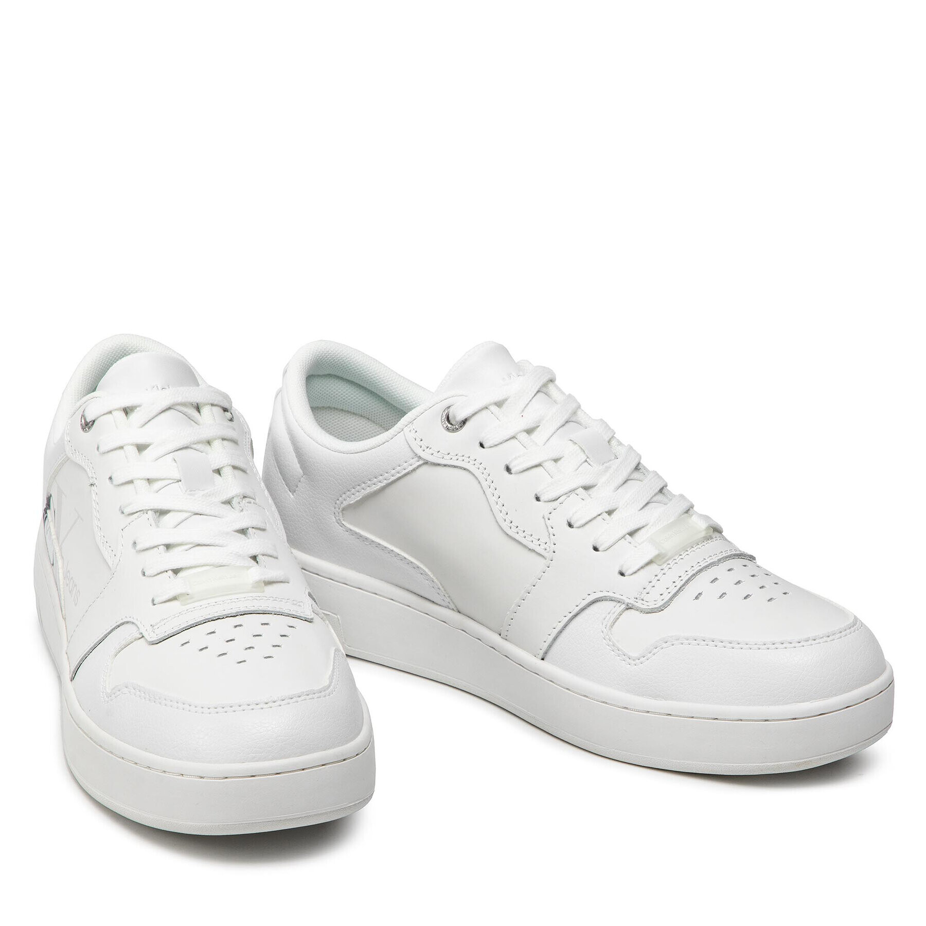 Calvin Klein Jeans Сникърси Cupsole Laceup Basket YM0YM00367 Бял - Pepit.bg