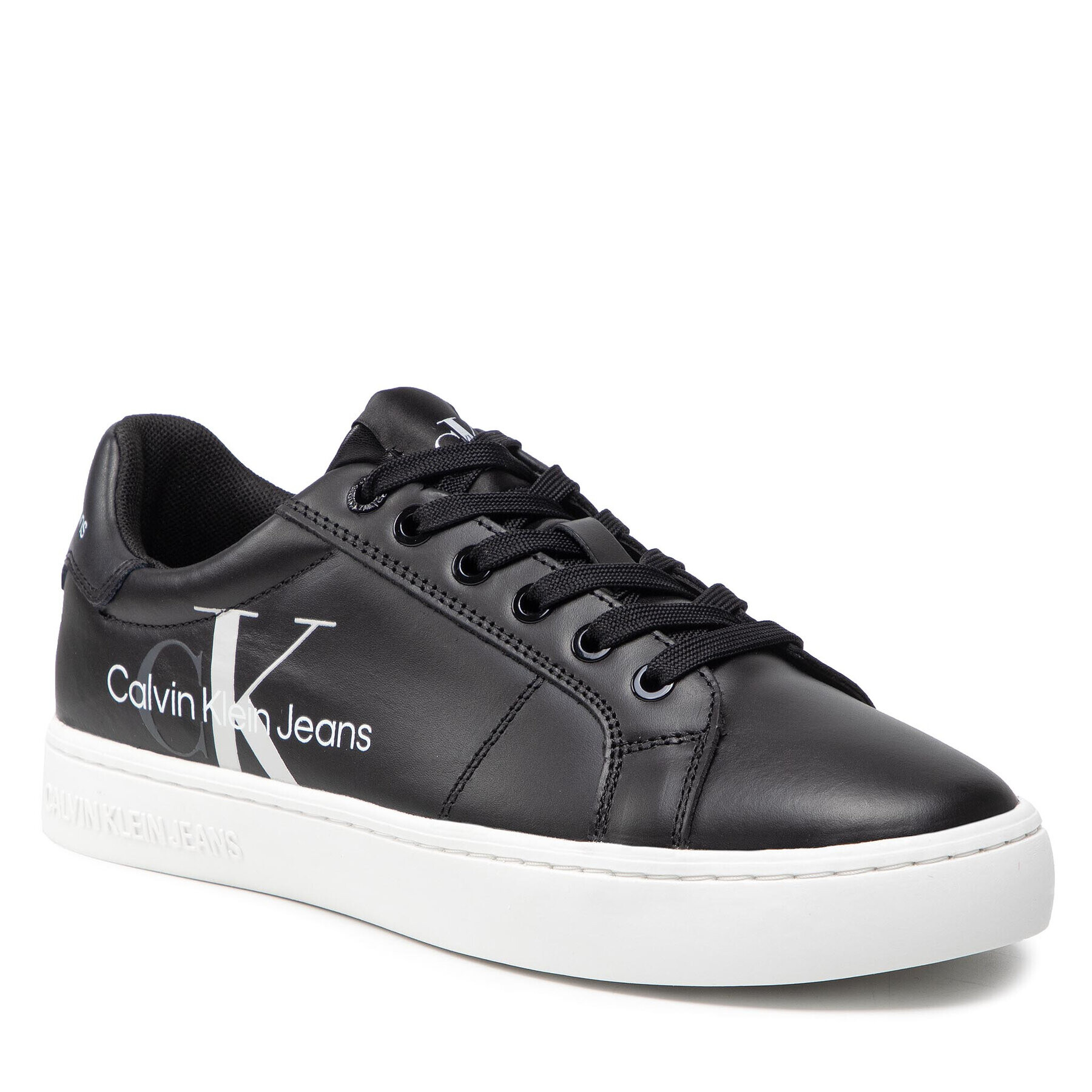 Calvin Klein Jeans Сникърси Cupsole Laceup Sneaker Lego YM0YM00368 Черен - Pepit.bg