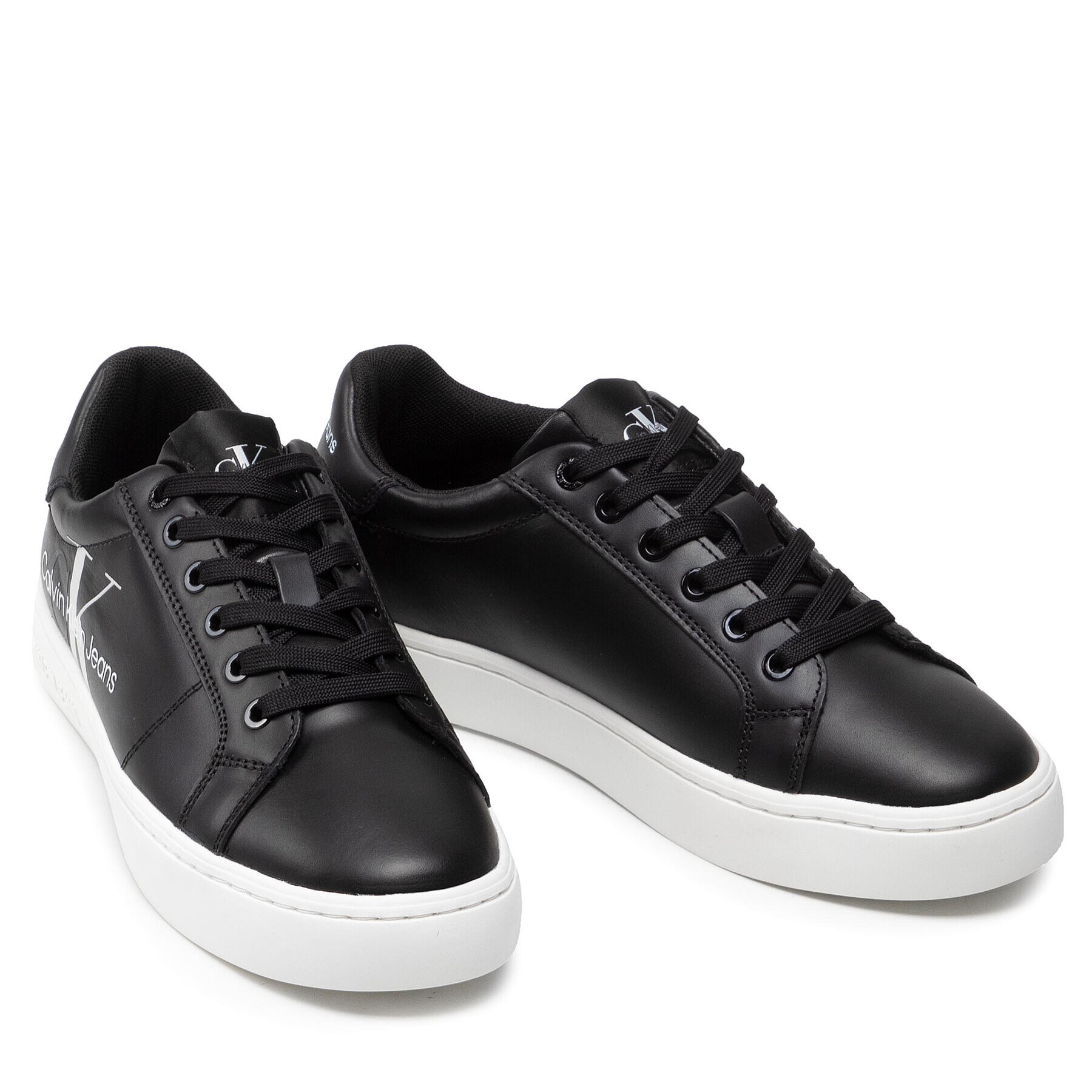 Calvin Klein Jeans Сникърси Cupsole Laceup Sneaker Lego YM0YM00368 Черен - Pepit.bg