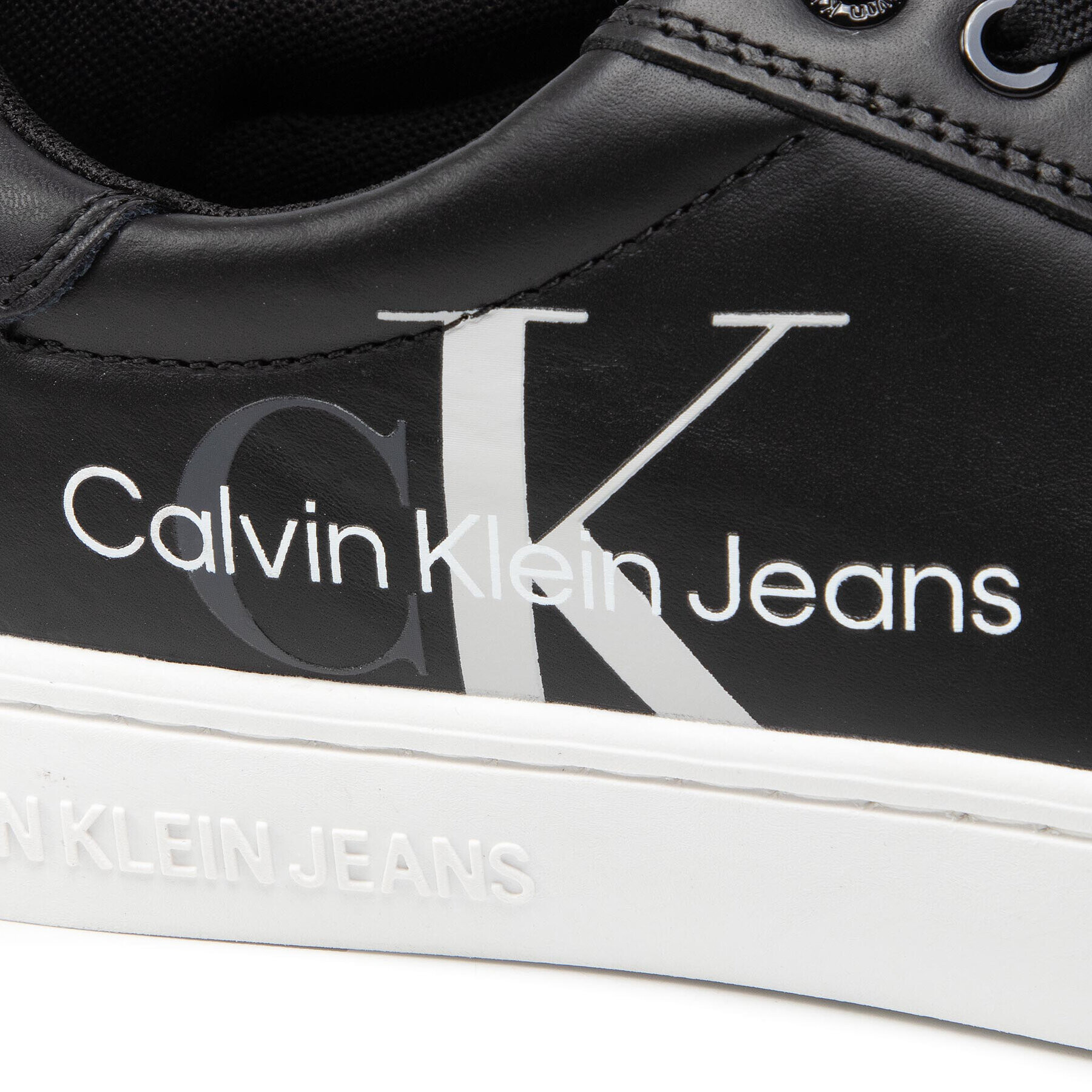 Calvin Klein Jeans Сникърси Cupsole Laceup Sneaker Lego YM0YM00368 Черен - Pepit.bg