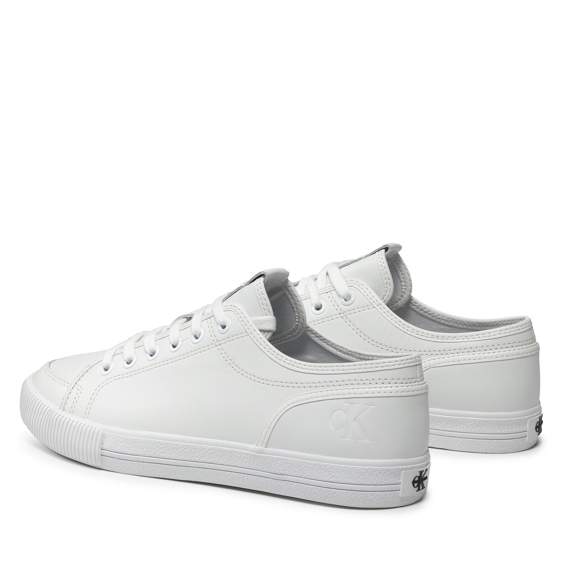 Calvin Klein Jeans Сникърси Ess Vulc Laceup Sneaker L YM0YM00277 Бял - Pepit.bg