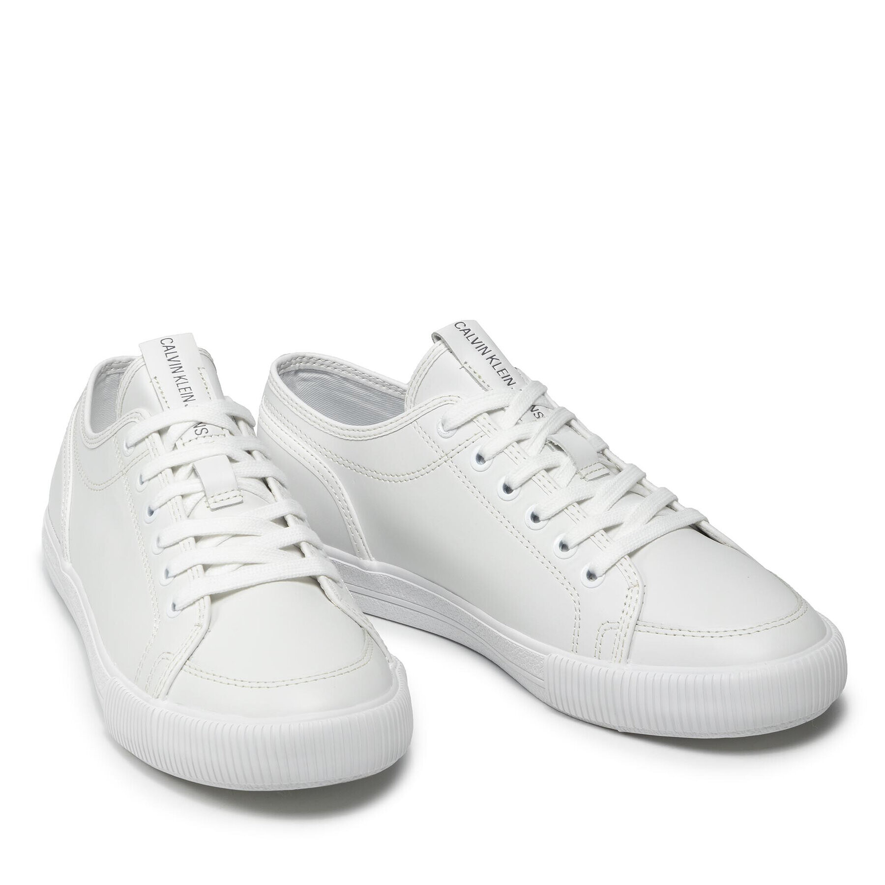 Calvin Klein Jeans Сникърси Ess Vulc Laceup Sneaker L YM0YM00277 Бял - Pepit.bg