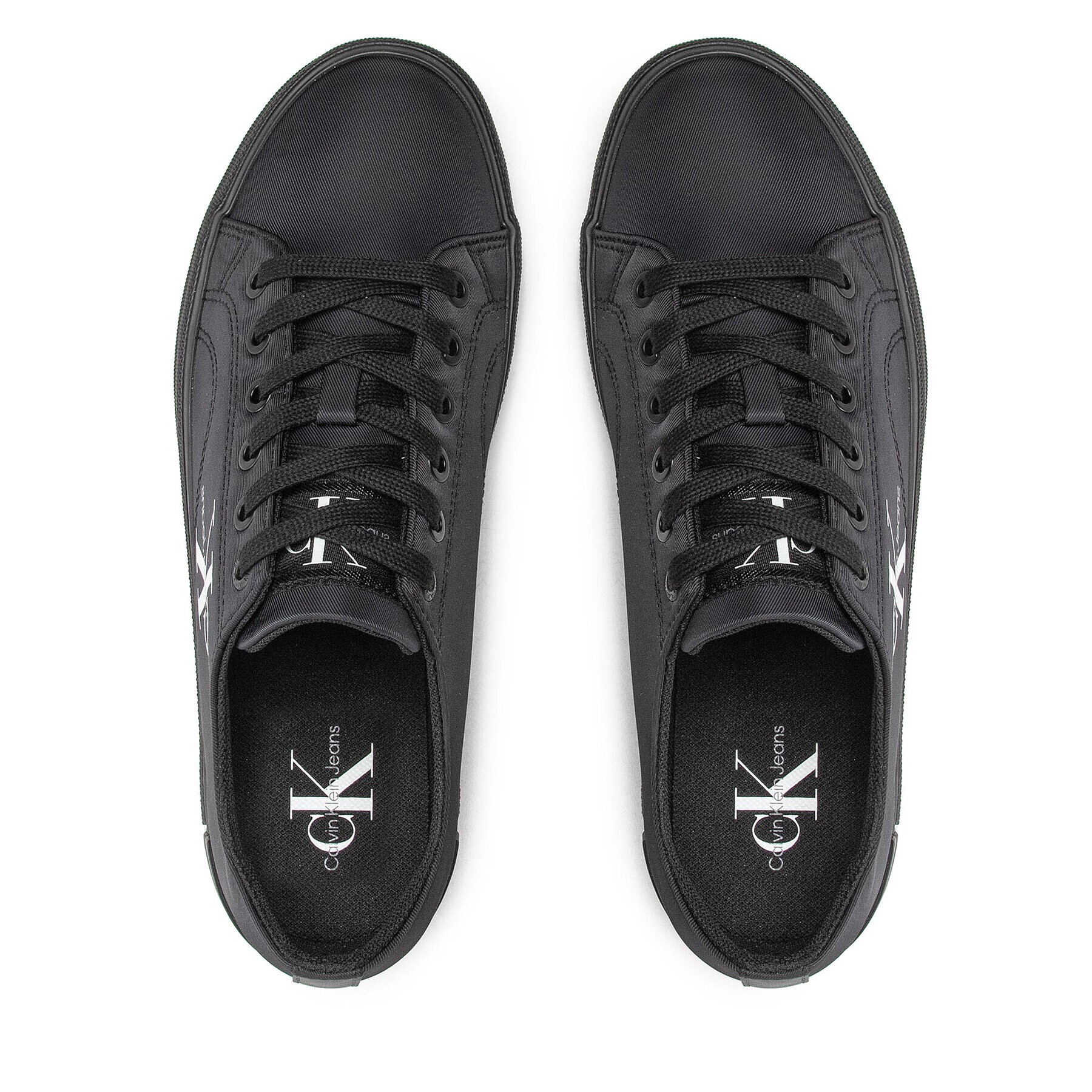 Calvin Klein Jeans Сникърси Ess Vulcanized Laceup Low Ny YW0YW00756 Черен - Pepit.bg