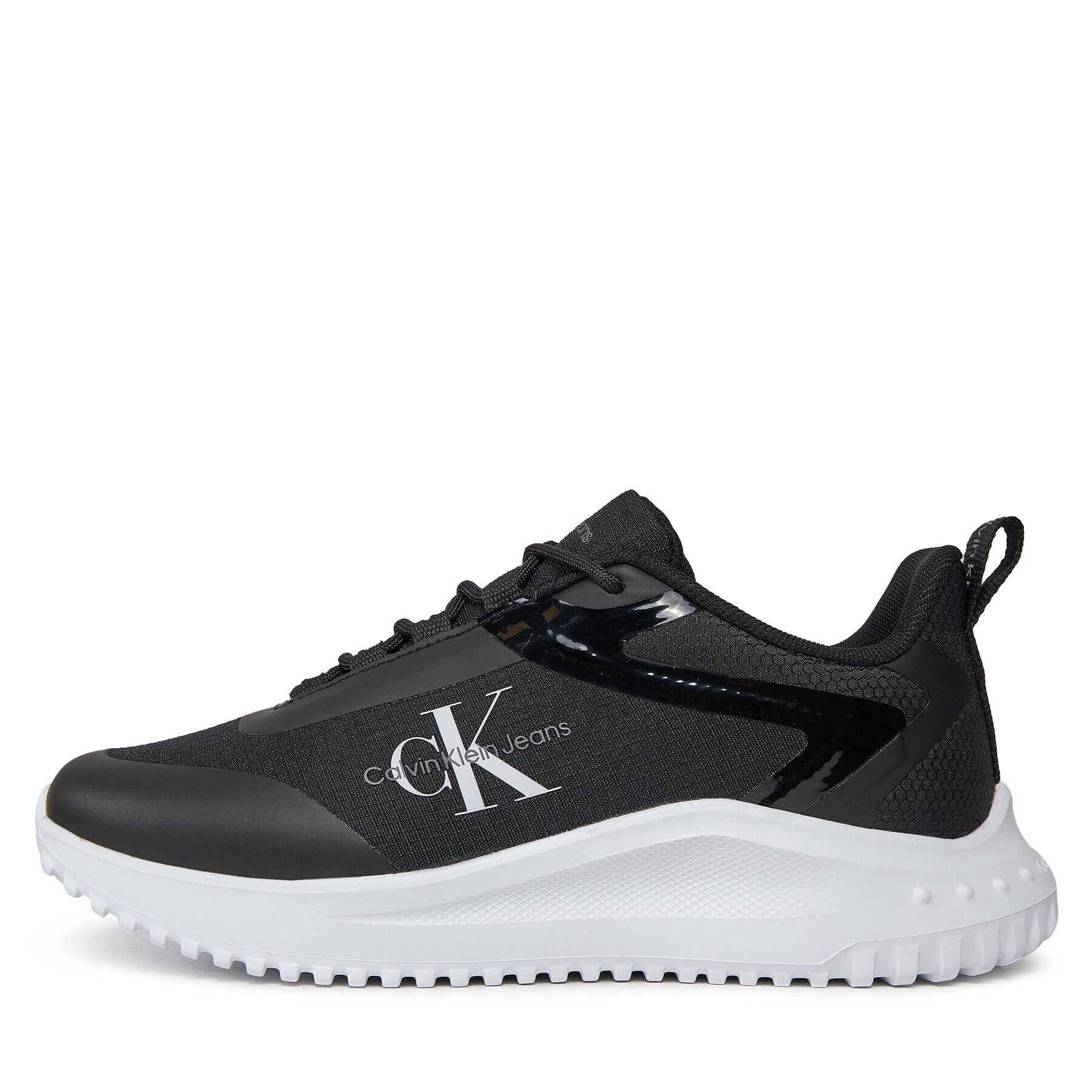 Calvin Klein Jeans Сникърси Eva Runner Low Lace Mix Ml Wn YW0YW01442 Черен - Pepit.bg