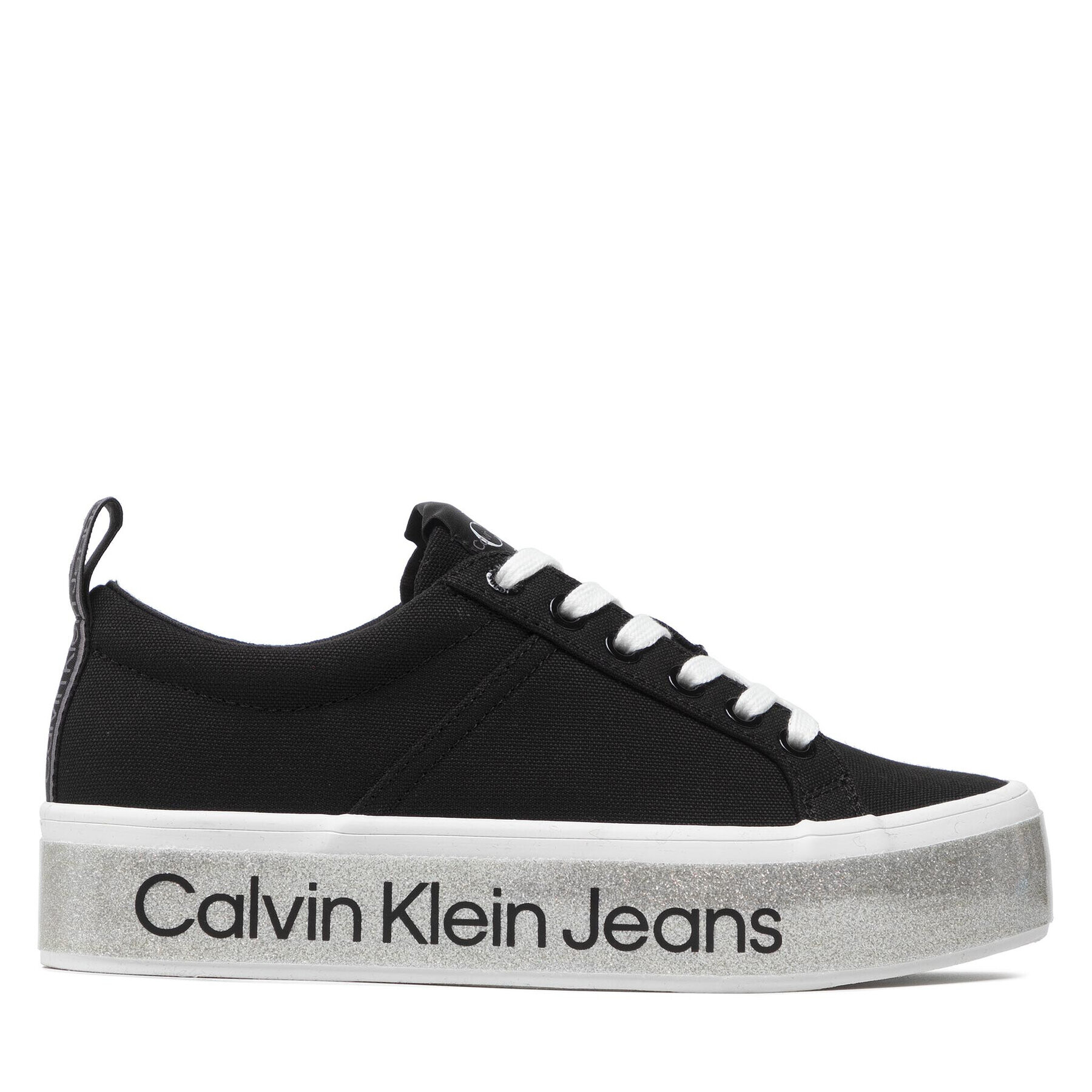 Calvin Klein Jeans Сникърси Flatform Vulcanized 3 YW0YW00491 Черен - Pepit.bg