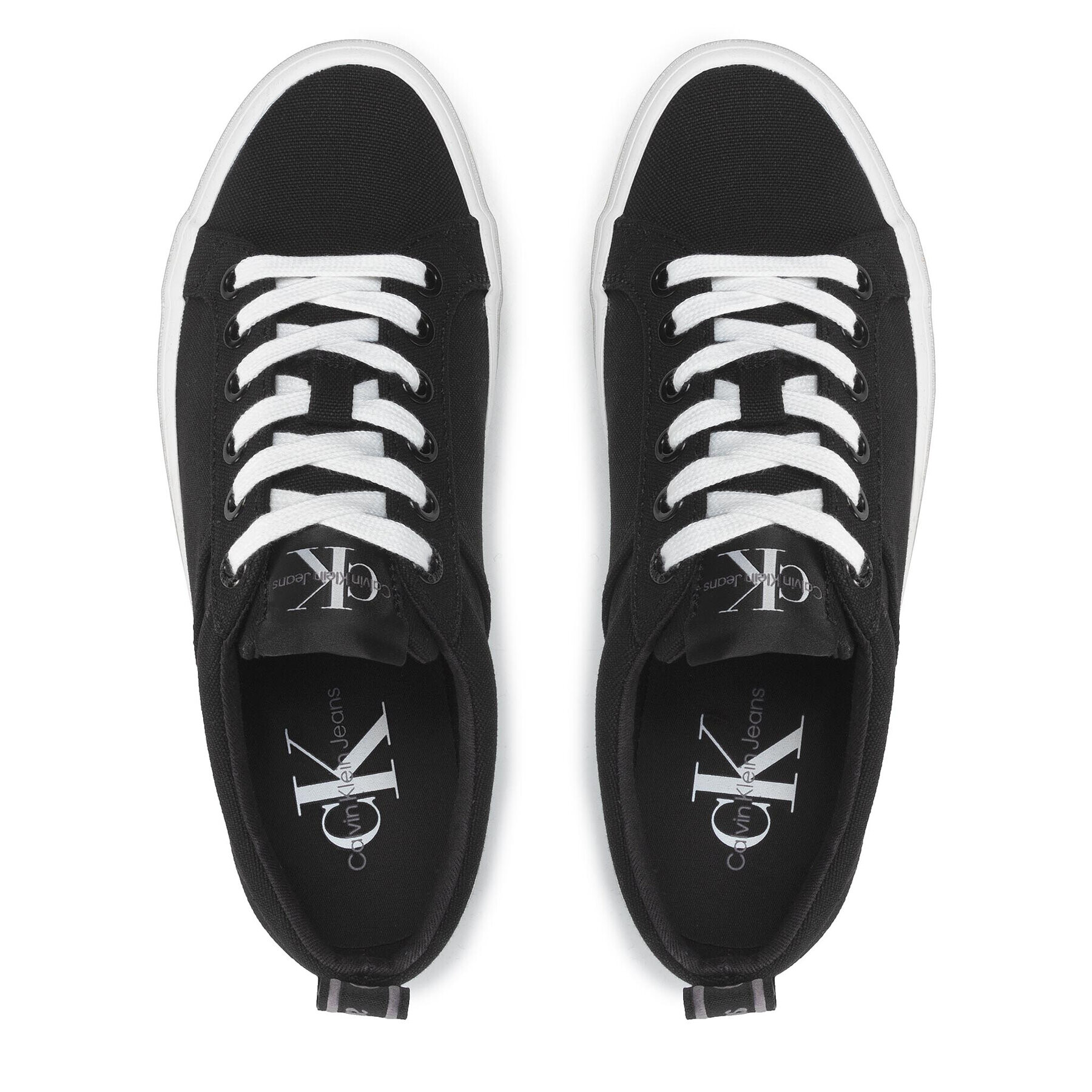 Calvin Klein Jeans Сникърси Flatform Vulcanized 3 YW0YW00491 Черен - Pepit.bg