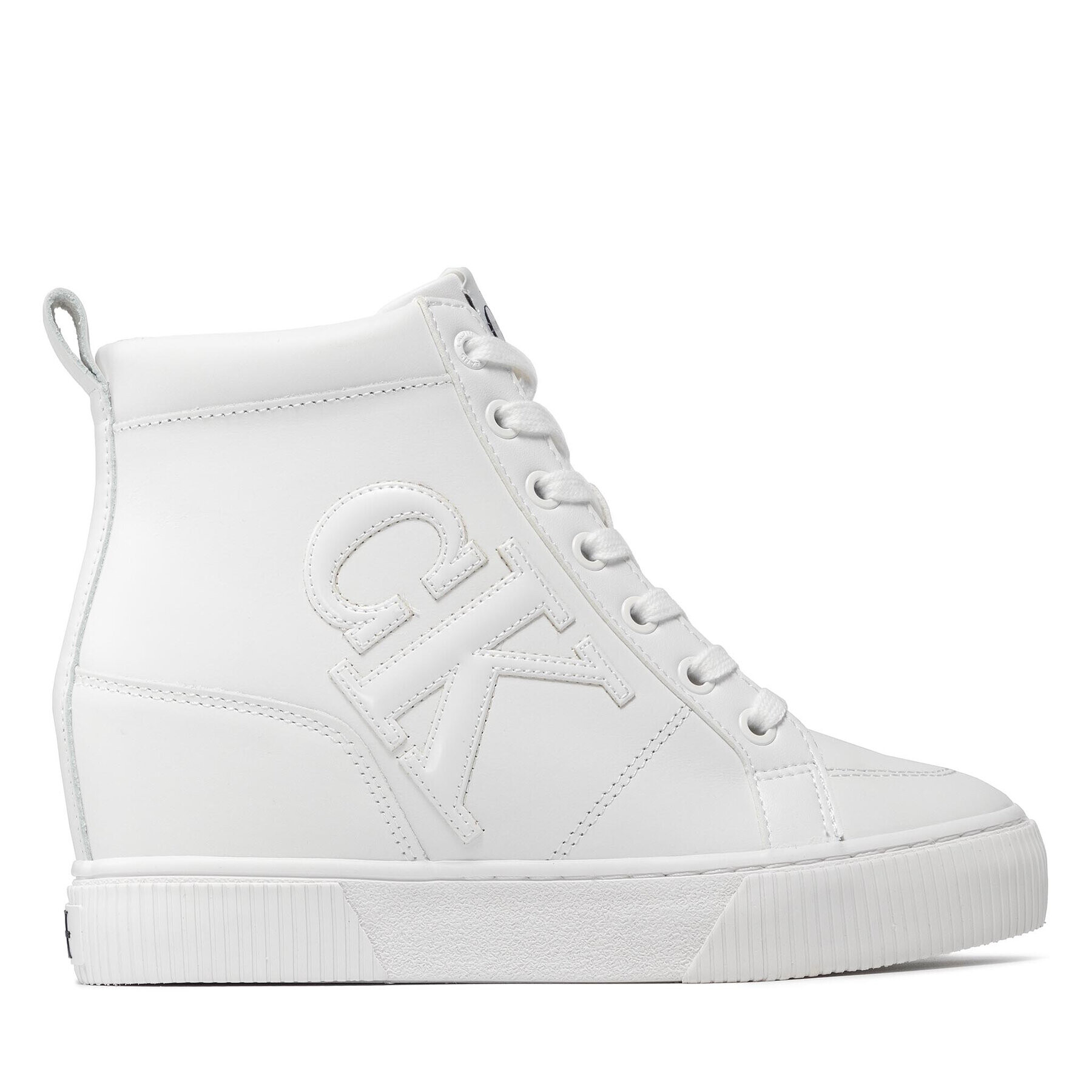 Calvin Klein Jeans Сникърси Hidden Wedge Sneaker YW0YW00438 Бял - Pepit.bg