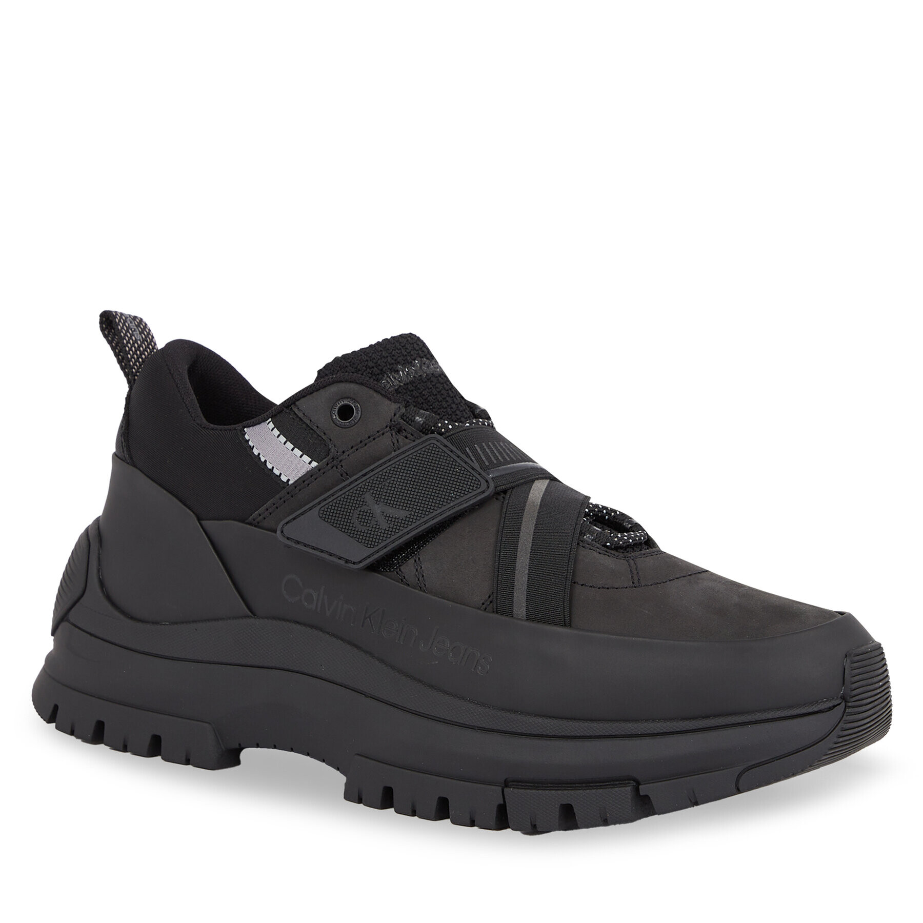 Calvin Klein Jeans Сникърси Hybrid Shoe Laceup Strap YM0YM00728 Черен - Pepit.bg