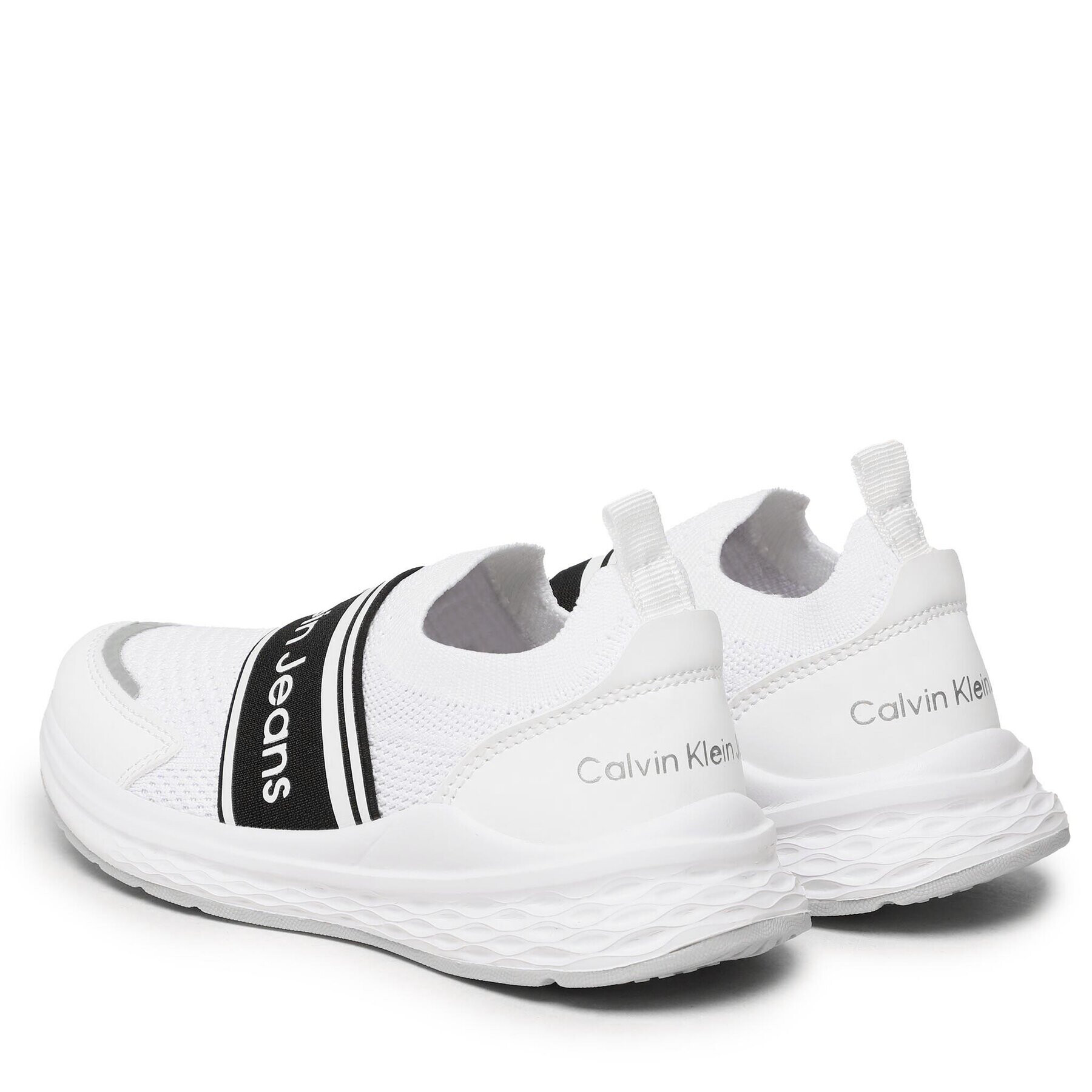 Calvin Klein Jeans Сникърси Low Cut Easy-On Sneaker V3B9-80594-0308 M Бял - Pepit.bg