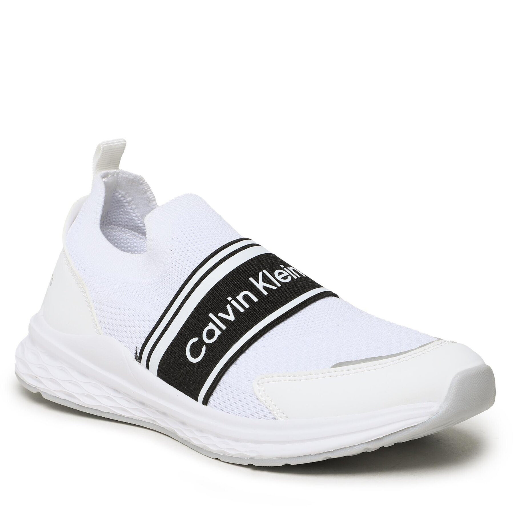 Calvin Klein Jeans Сникърси Low Cut Easy-On Sneaker V3B9-80594-0308 S Бял - Pepit.bg