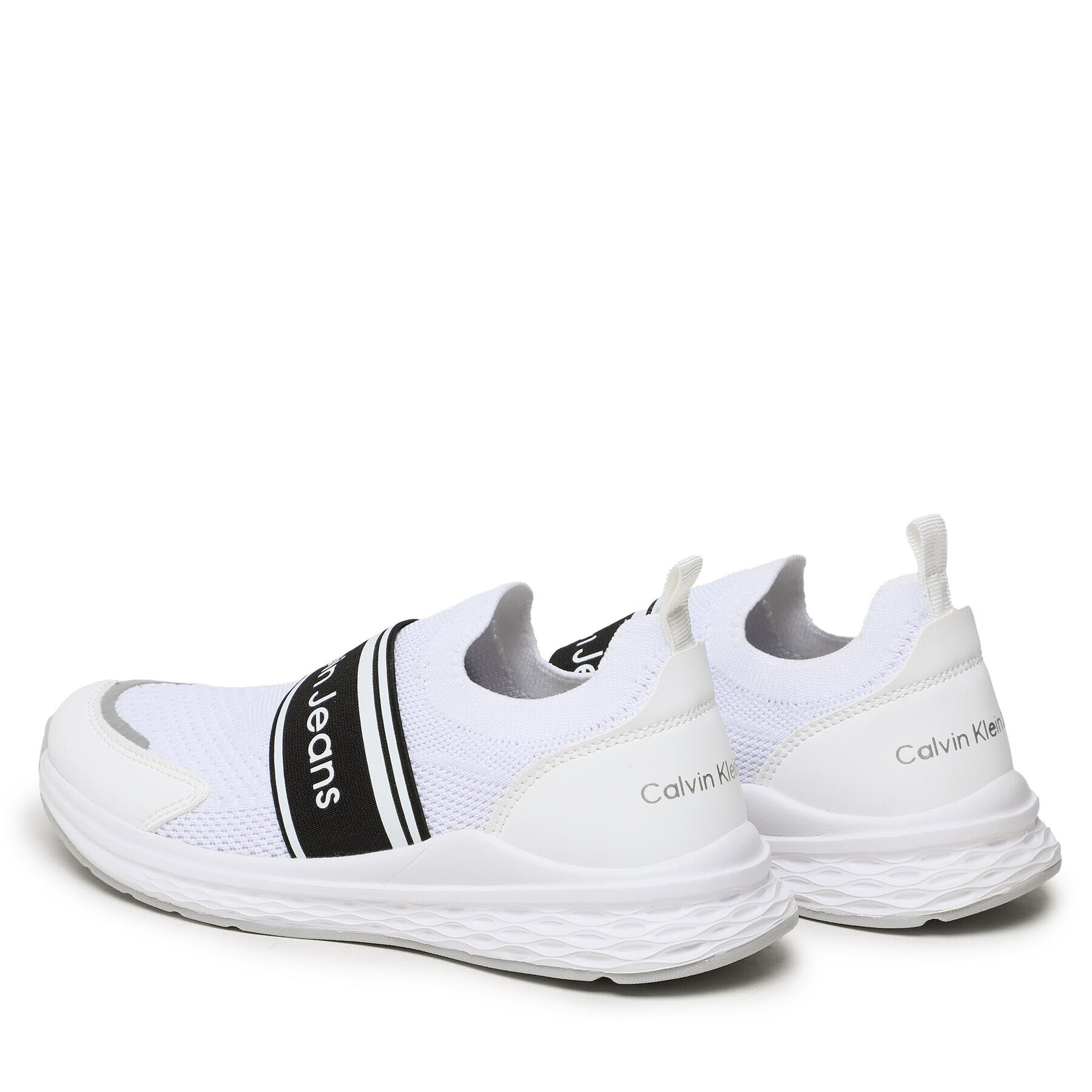 Calvin Klein Jeans Сникърси Low Cut Easy-On Sneaker V3B9-80594-0308 S Бял - Pepit.bg