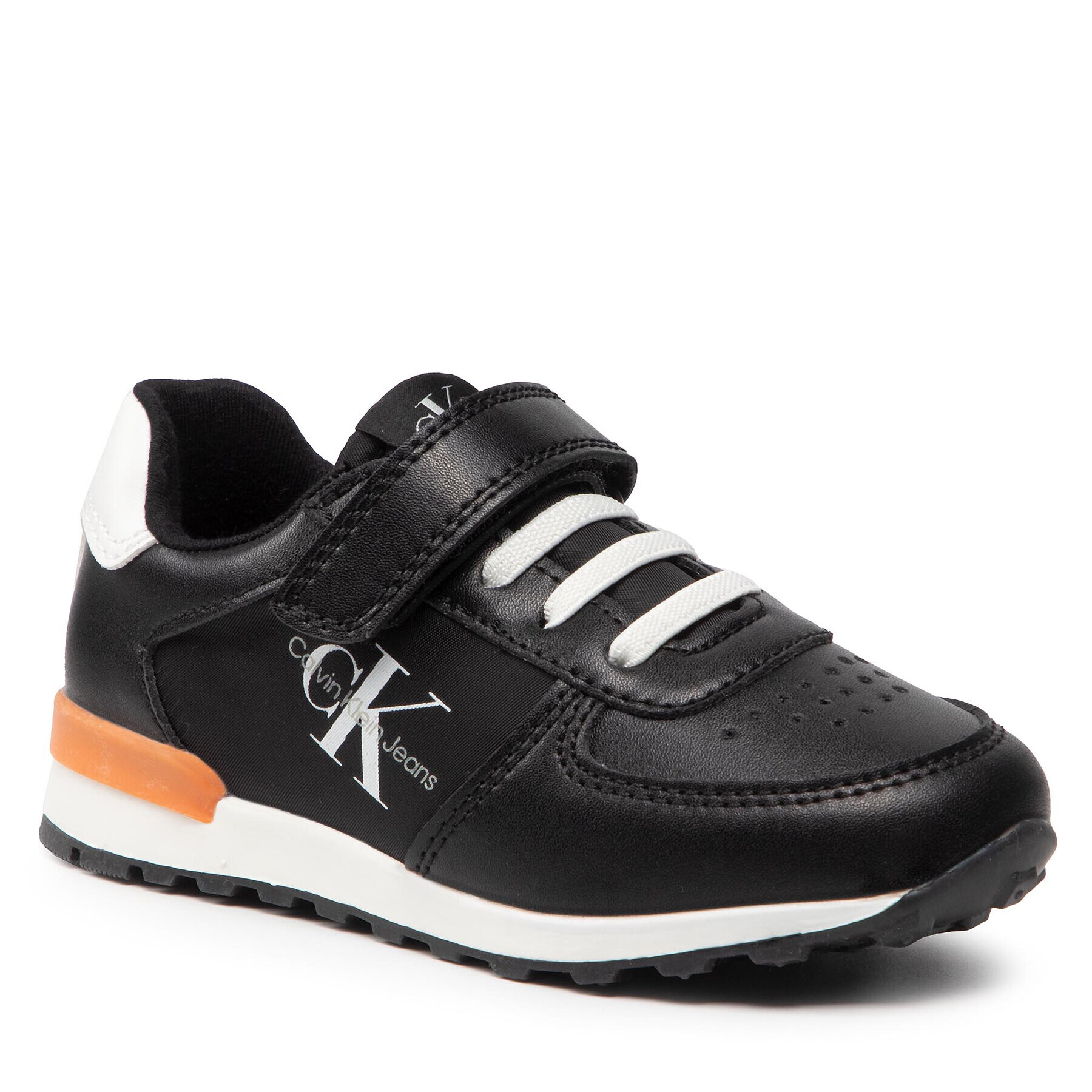 Calvin Klein Jeans Сникърси Low Cut Lace-Up Sneaker V1B9-80133-0208 S Черен - Pepit.bg