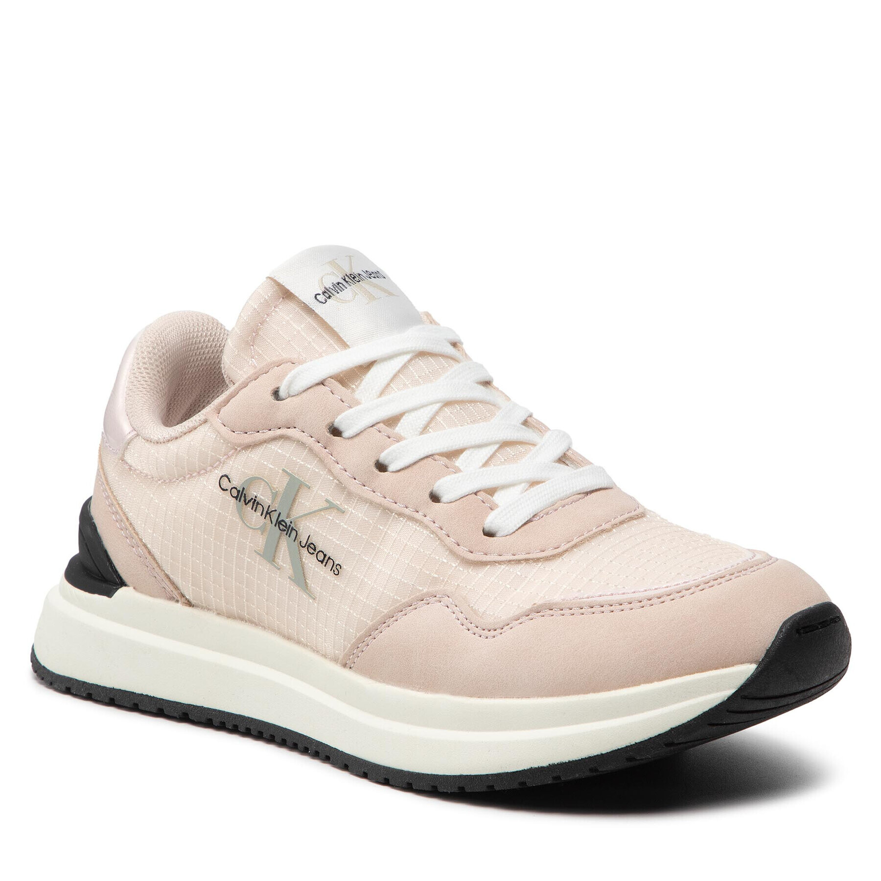 Calvin Klein Jeans Сникърси Low Cut Lace-Up Sneaker V3A9-80196-0316 Розов - Pepit.bg