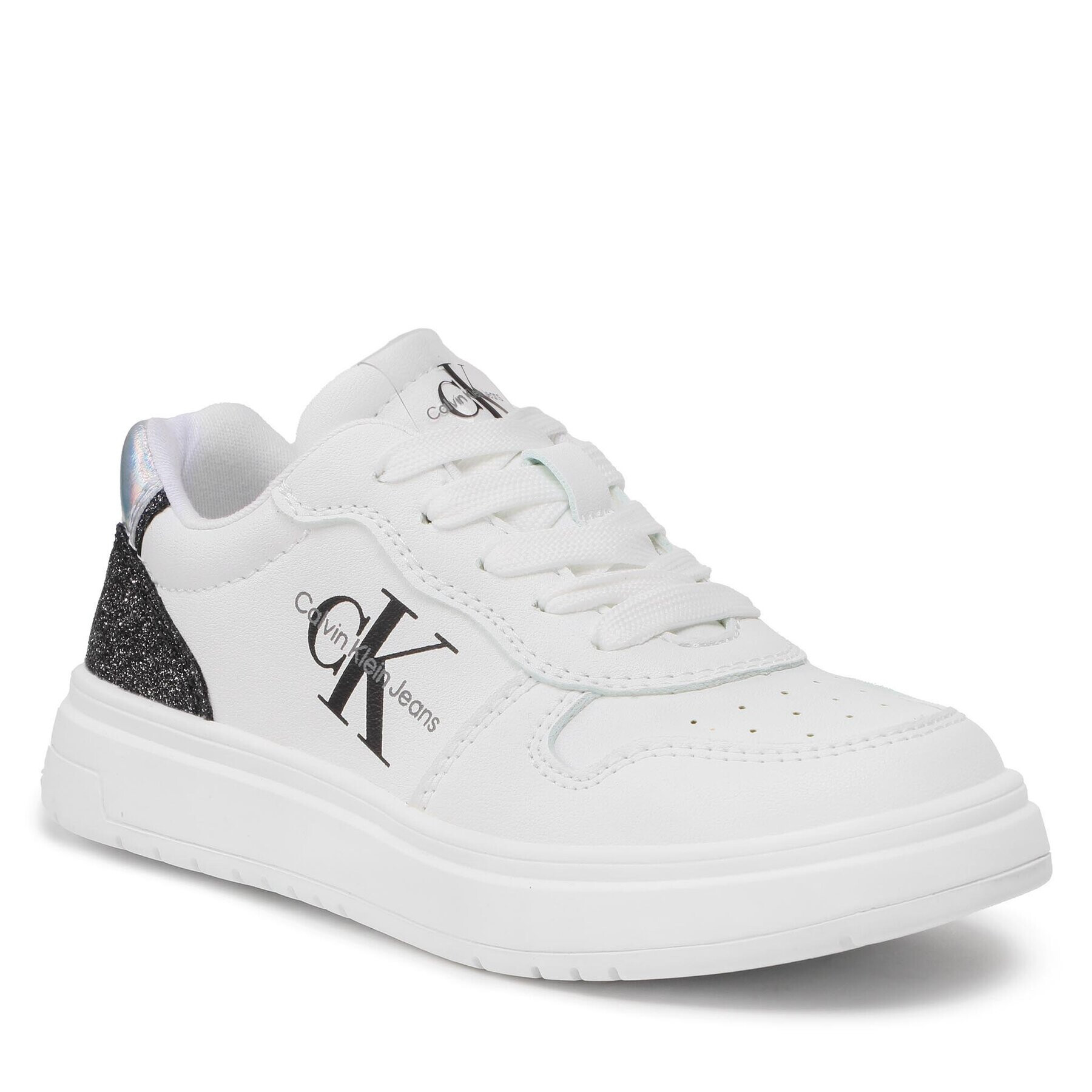 Calvin Klein Jeans Сникърси Low Cut Lace-Up Sneaker V3A9-80471-1439 Бял - Pepit.bg