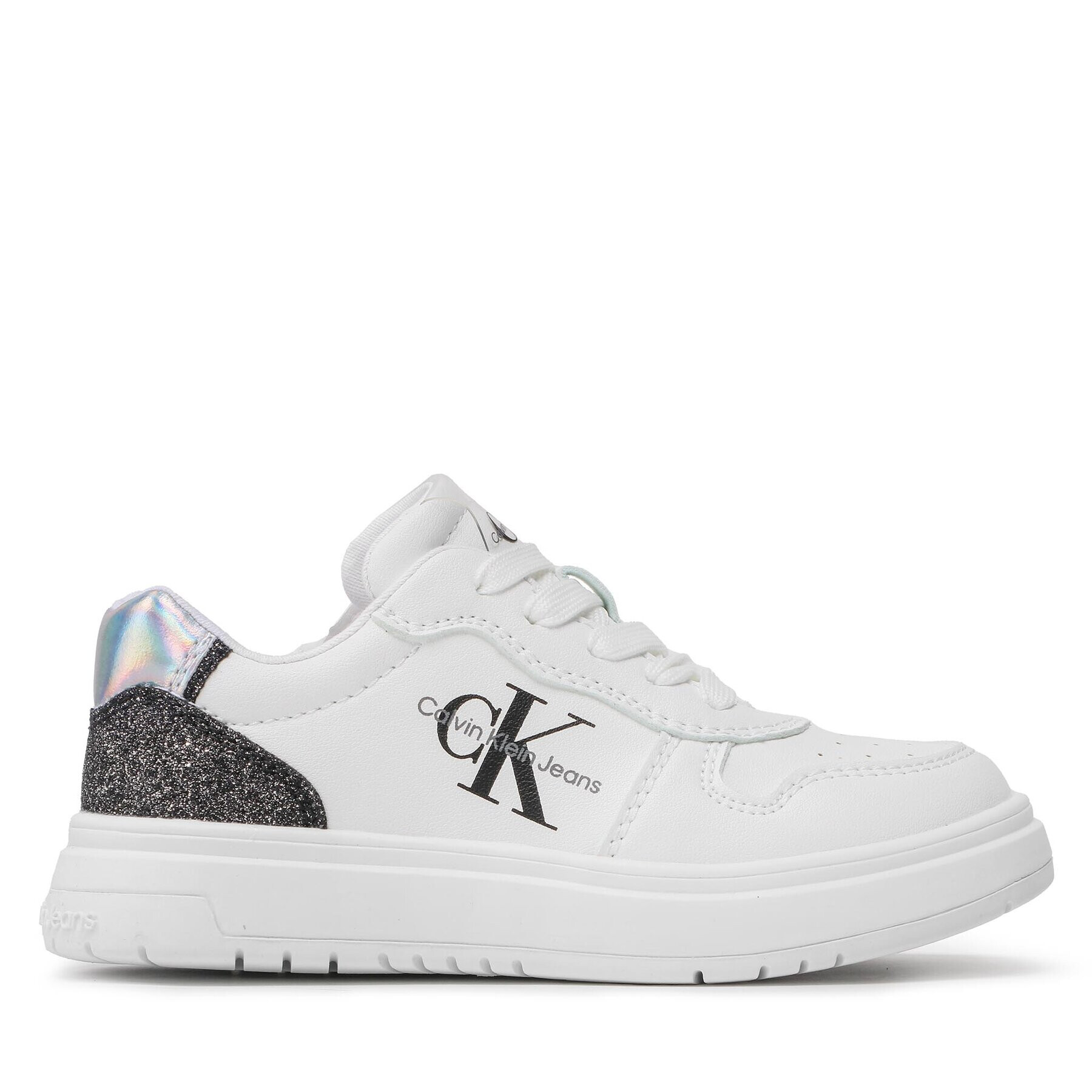 Calvin Klein Jeans Сникърси Low Cut Lace-Up Sneaker V3A9-80471-1439 Бял - Pepit.bg