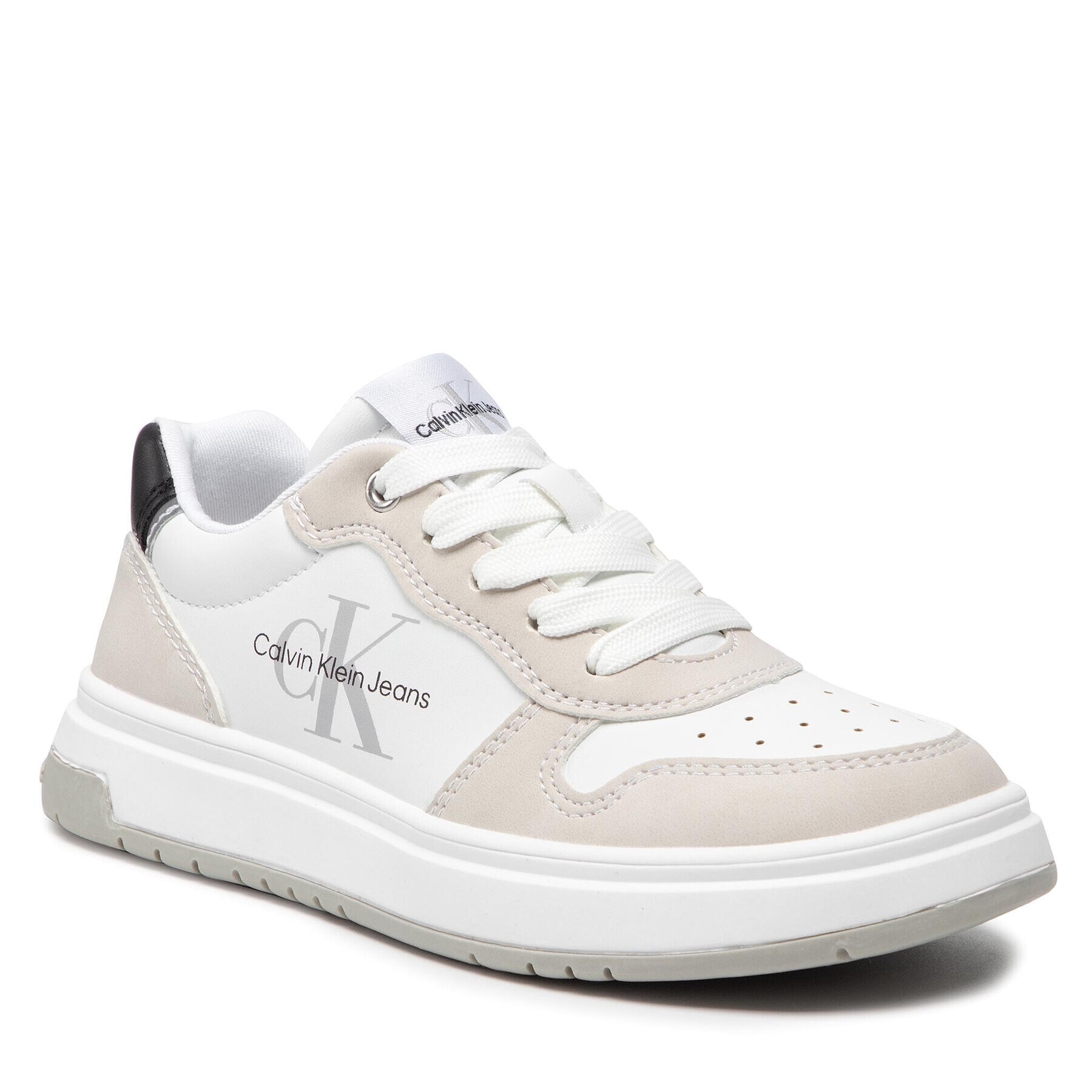 Calvin Klein Jeans Сникърси Low Cut Lace-Up Sneaker V3B9-80115-1355 M Бял - Pepit.bg