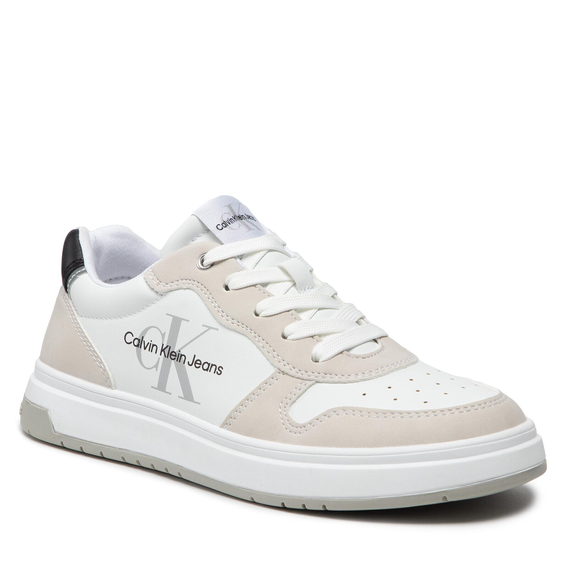 Calvin Klein Jeans Сникърси Low Cut Lace-Up Sneaker V3B9-80115-1355 S Бял - Pepit.bg