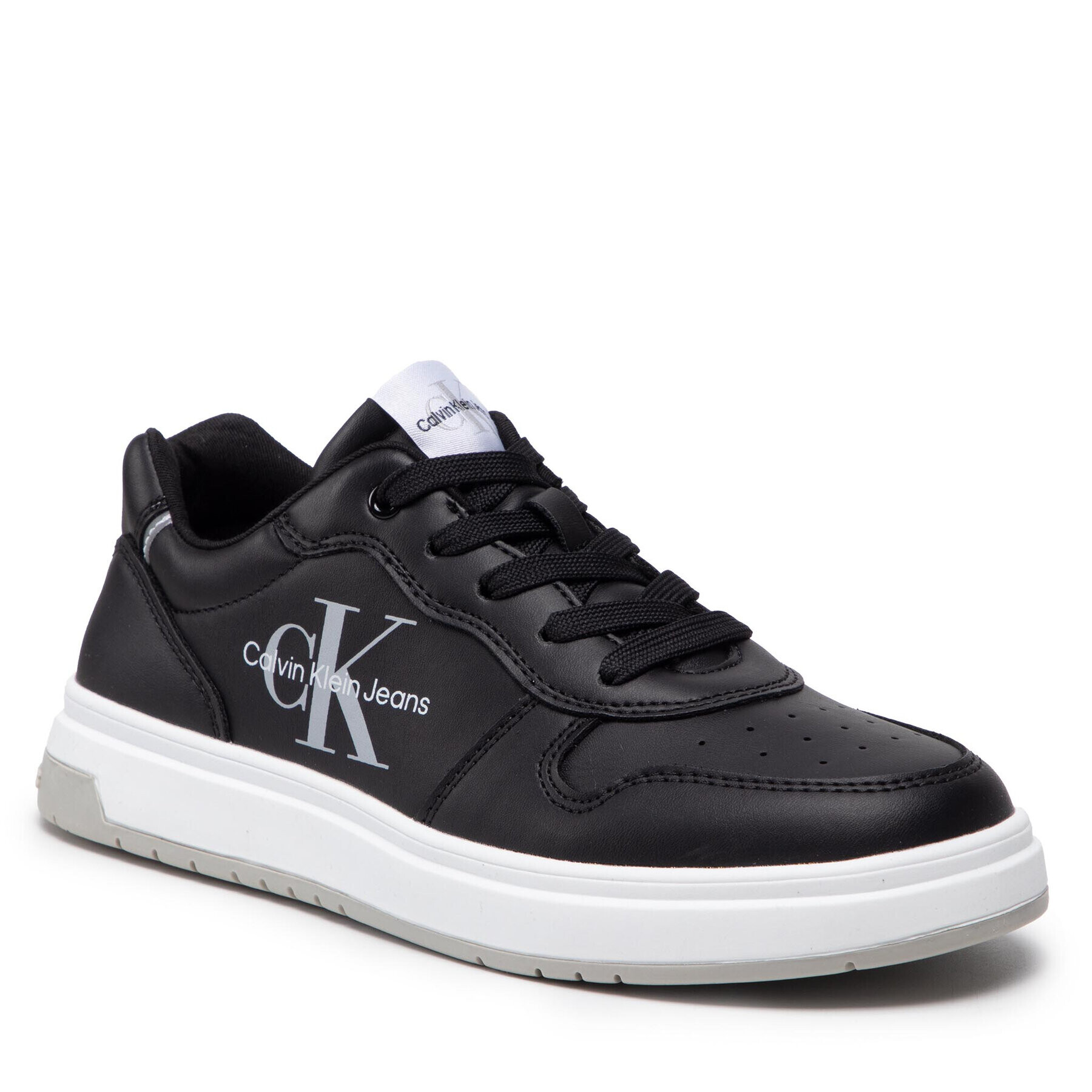 Calvin Klein Jeans Сникърси Low Cut Lace-Up Sneaker V3B9-80115-1355 S Черен - Pepit.bg