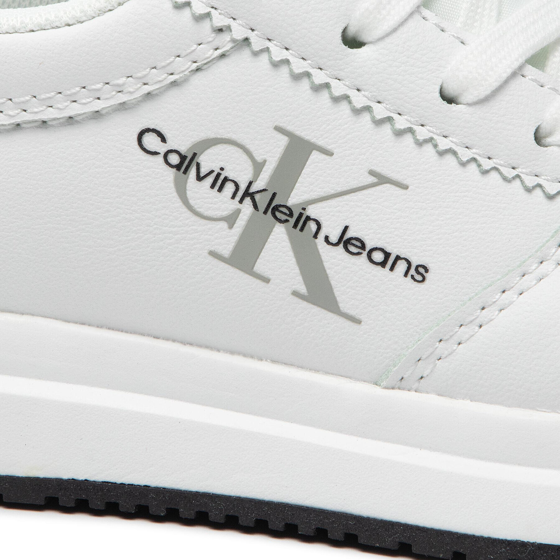 Calvin Klein Jeans Сникърси Low Cut Lace-Up Sneaker V3B9-80136-0193 M Бял - Pepit.bg