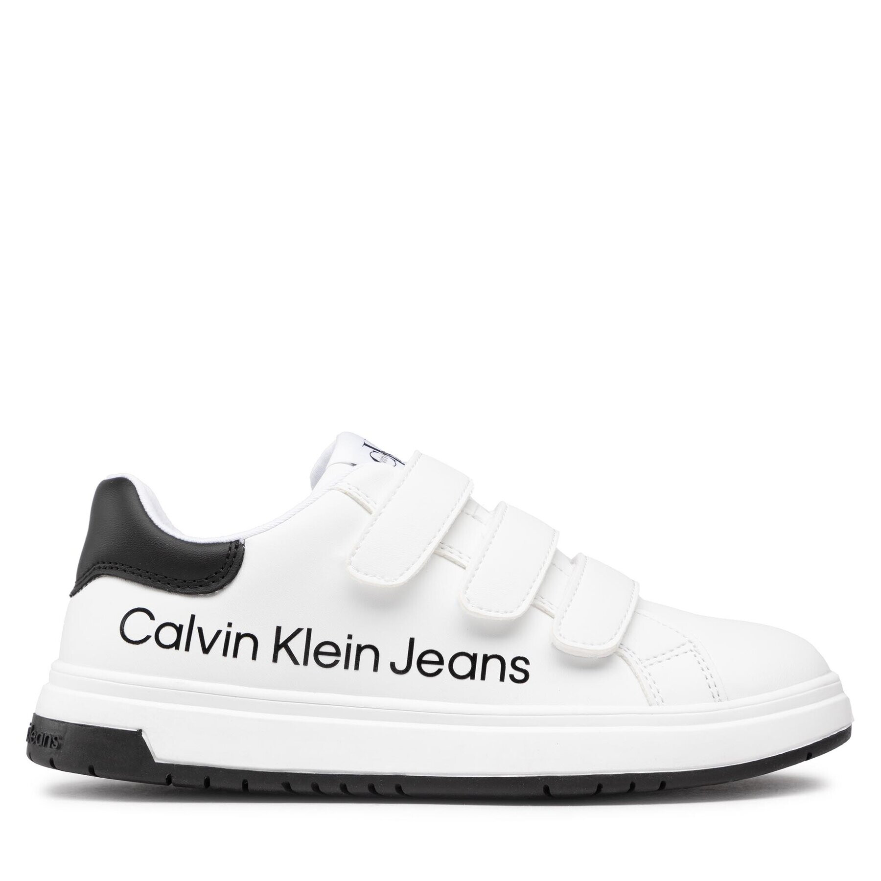 Calvin Klein Jeans Сникърси Low Cut Lace-Up Sneaker V3X9-80335-1355 S Бял - Pepit.bg