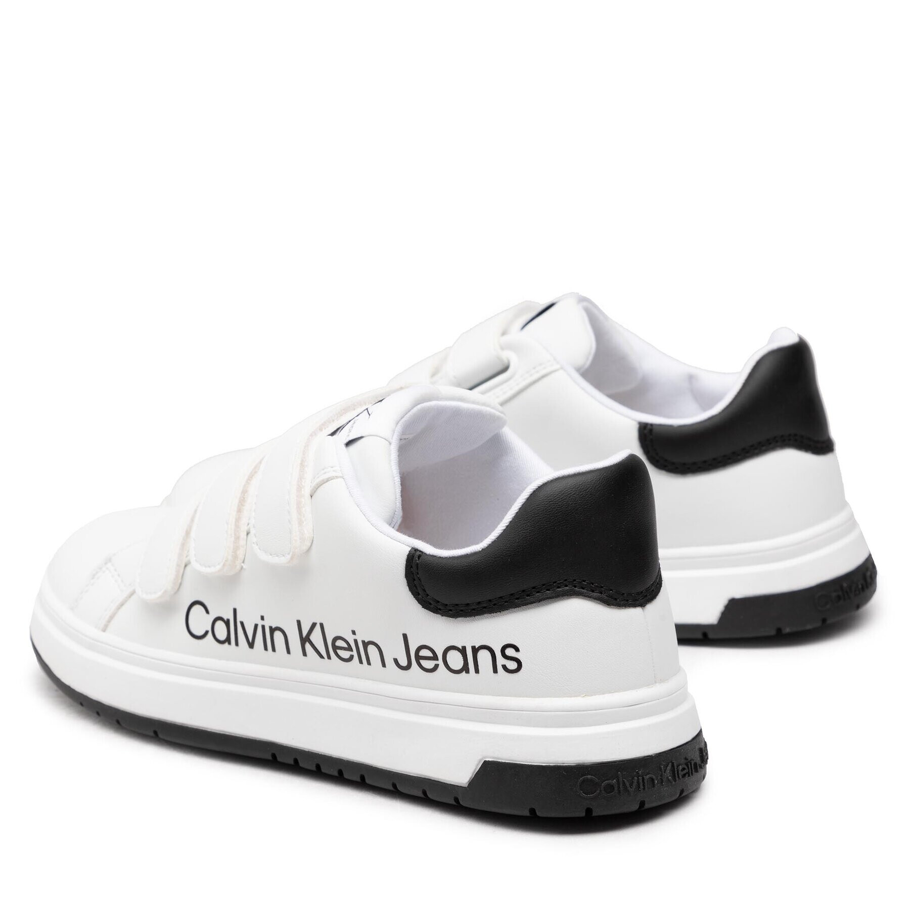 Calvin Klein Jeans Сникърси Low Cut Lace-Up Sneaker V3X9-80335-1355 S Бял - Pepit.bg