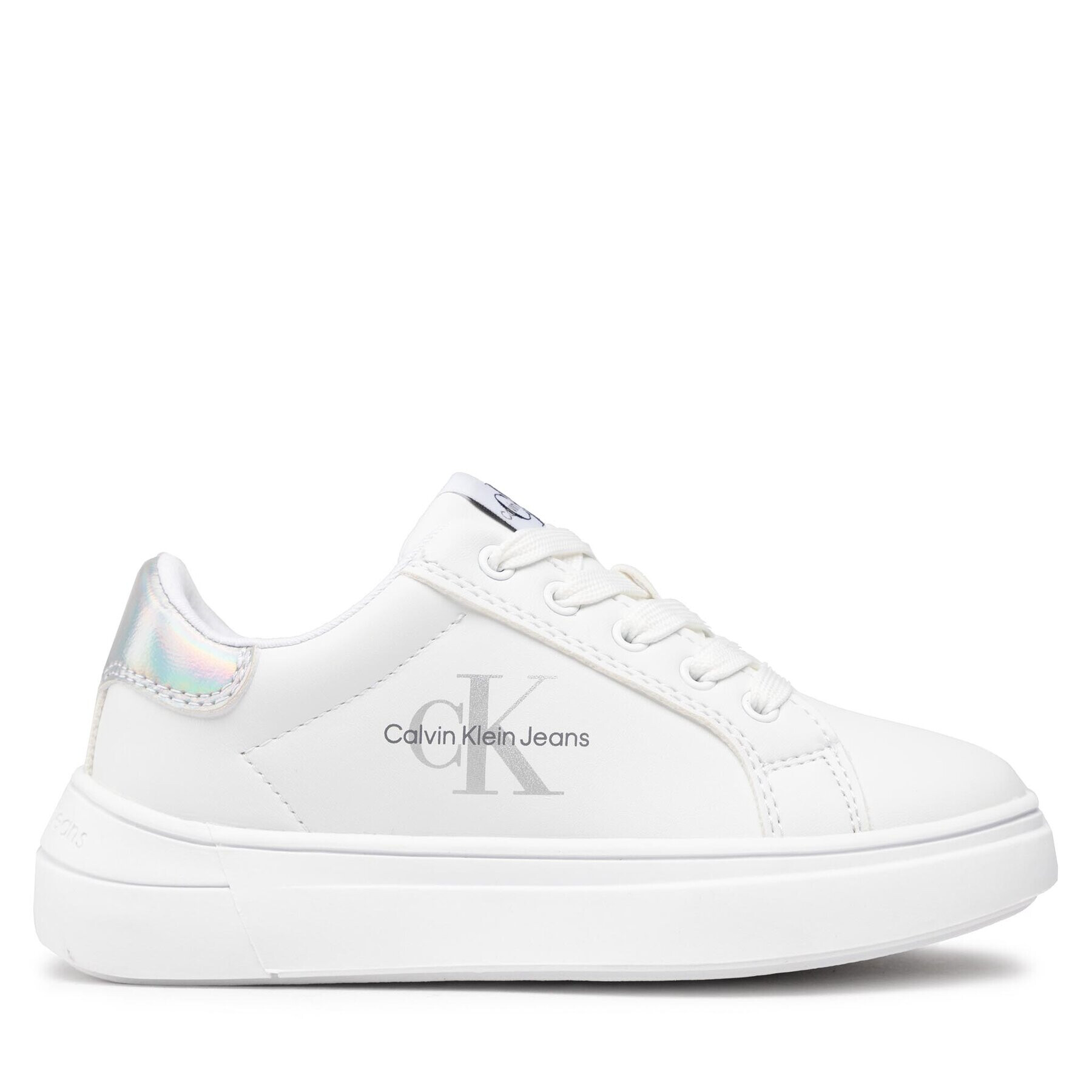 Calvin Klein Jeans Сникърси Low Cut Lace-Up Sneaker V3X9-80345-1355 M Бял - Pepit.bg