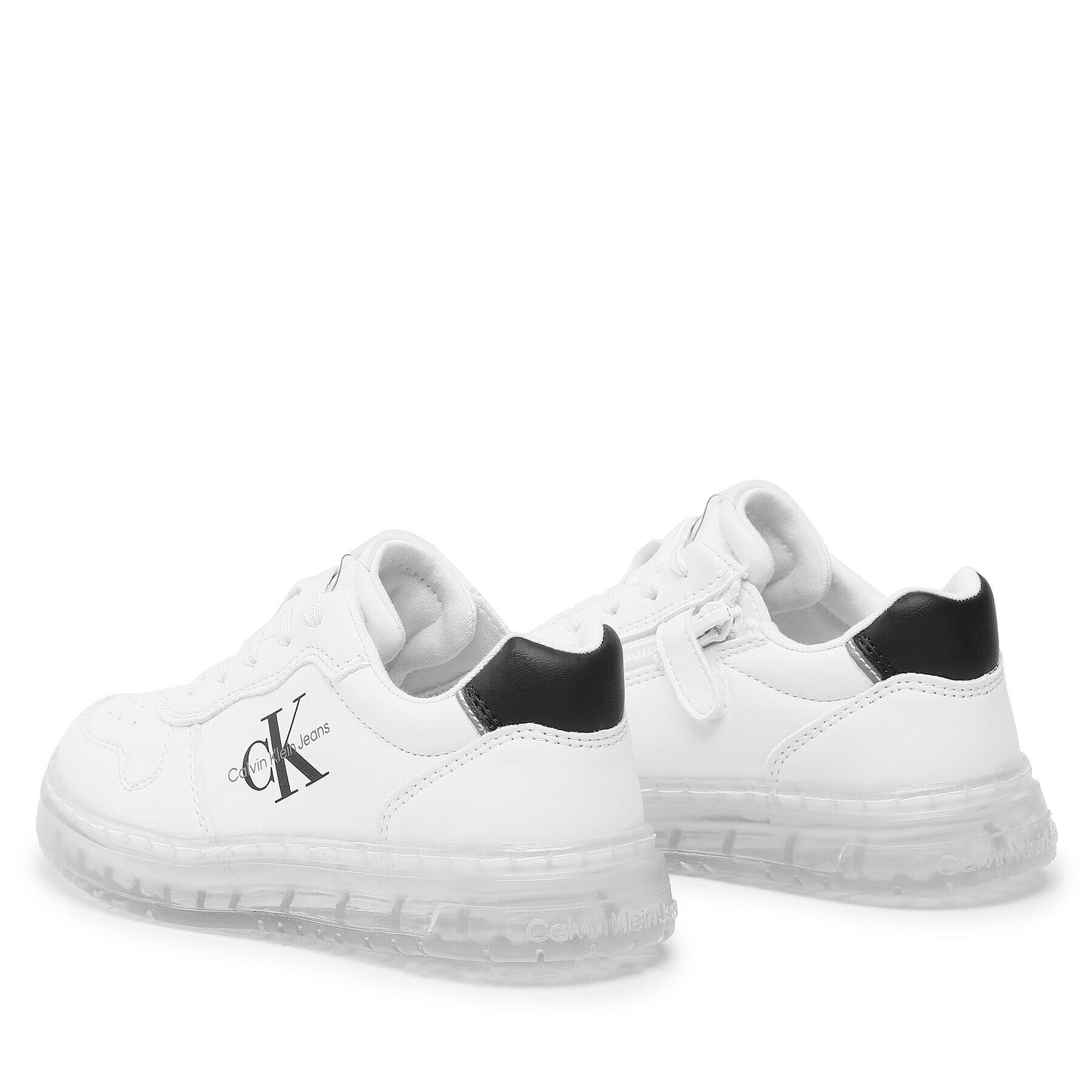 Calvin Klein Jeans Сникърси Low Cut Lace Up Sneaker V3X9-80554-1355100- M Бял - Pepit.bg