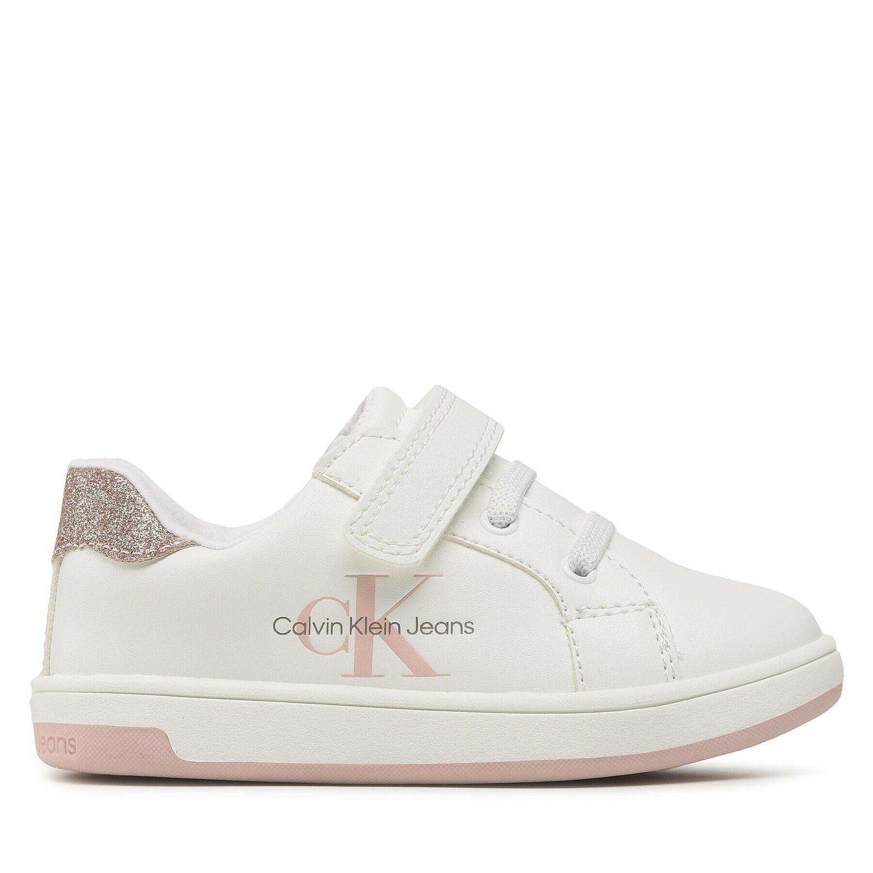 Calvin Klein Jeans Сникърси Low Cut Lace-Up V1A9-80235-1439 Бял - Pepit.bg