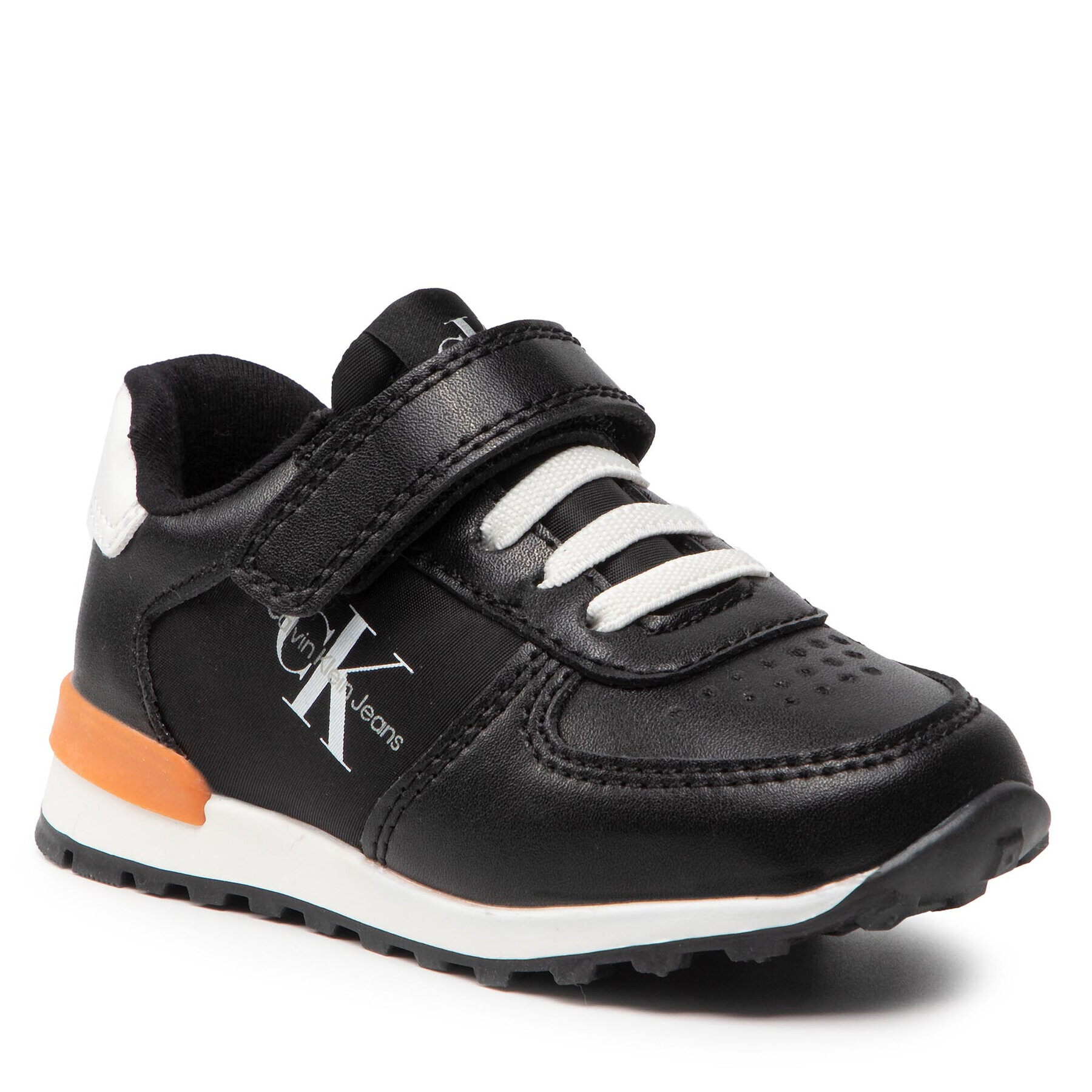 Calvin Klein Jeans Сникърси Low Cut Lace-Up/Velcro Sneaker V1B9-80133-0208 M Черен - Pepit.bg