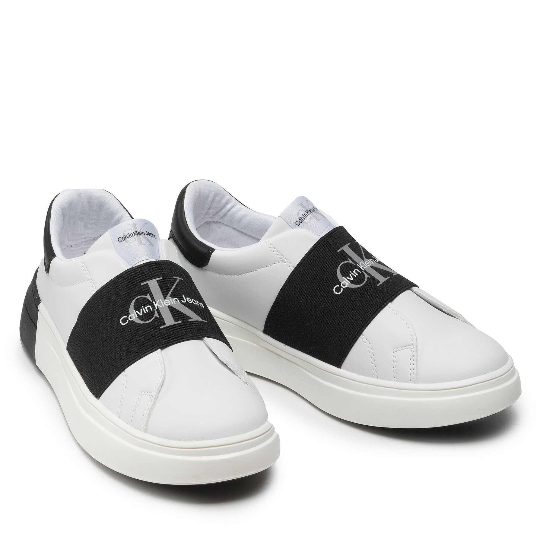 Calvin Klein Jeans Сникърси Low Cut Sneaker V3X9-80119-1355X S Бял - Pepit.bg