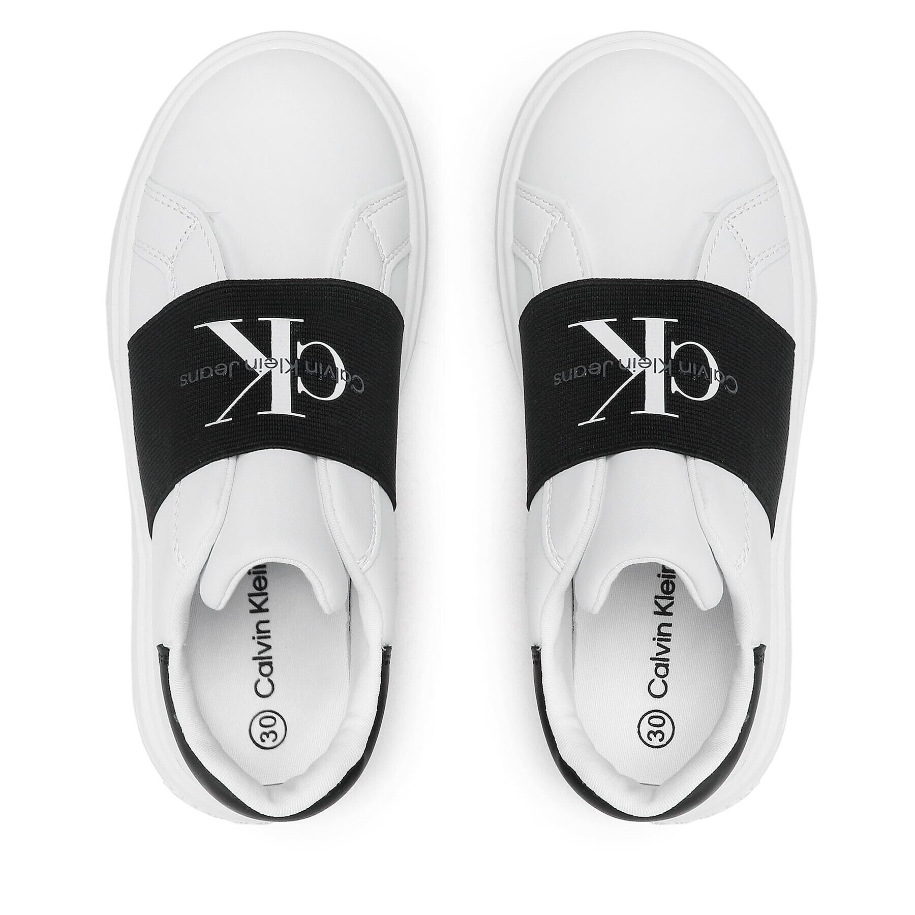 Calvin Klein Jeans Сникърси Low Cut Sneaker V3X9-80558-1355 M Бял - Pepit.bg