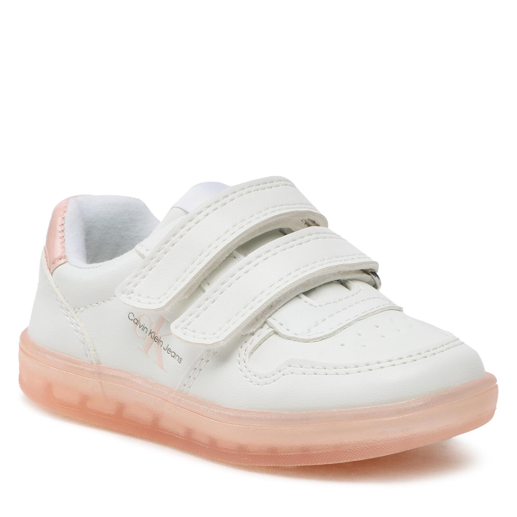 Calvin Klein Jeans Сникърси Low Cut Velcro Sneaker V1A9-80466-1355 S Бял - Pepit.bg