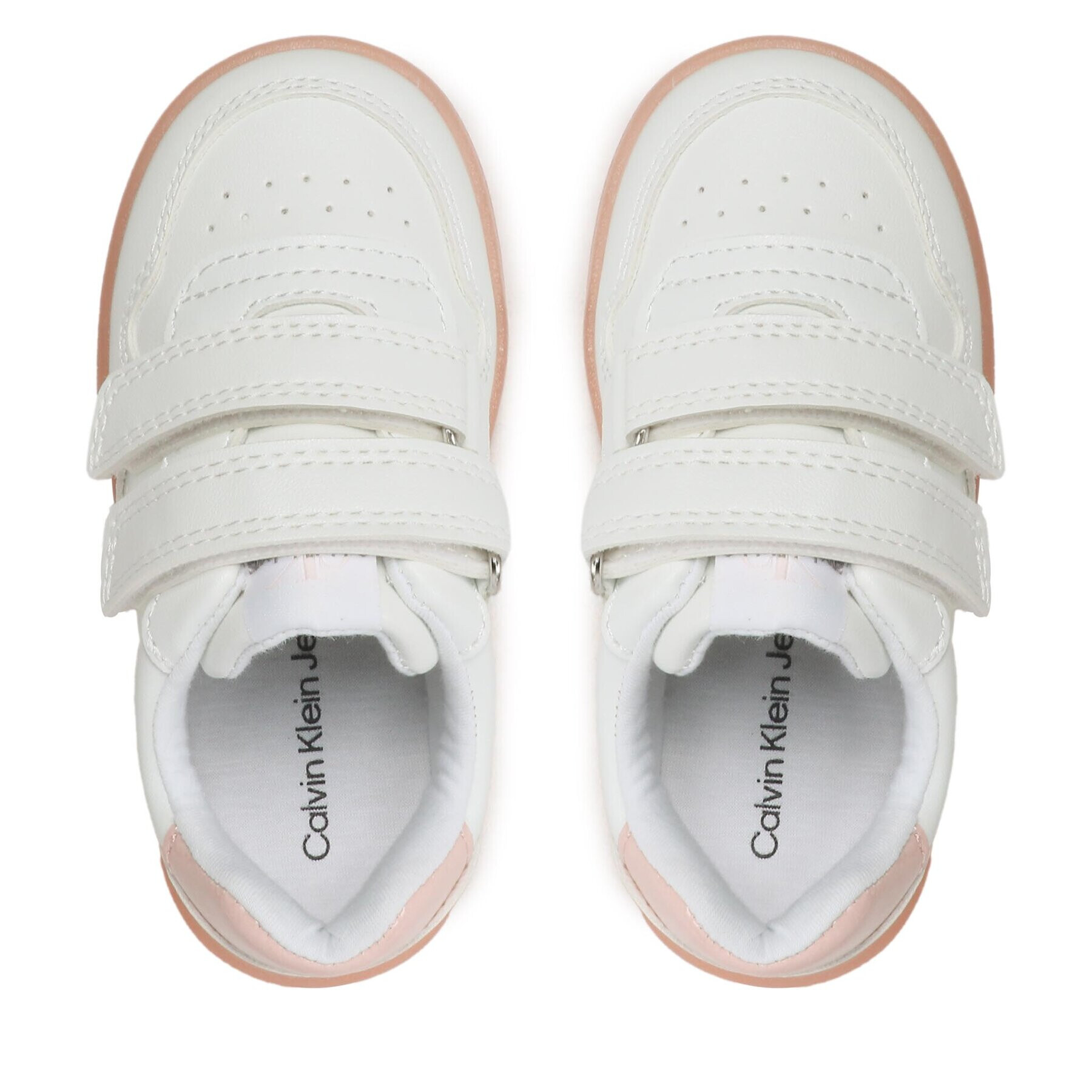 Calvin Klein Jeans Сникърси Low Cut Velcro Sneaker V1A9-80466-1355 S Бял - Pepit.bg