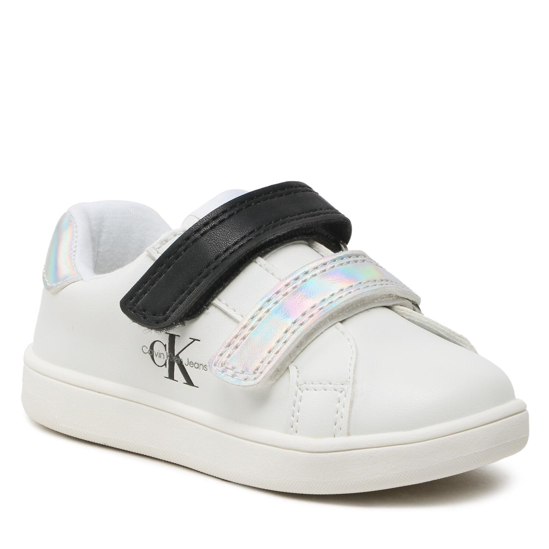 Calvin Klein Jeans Сникърси Low Cut Velcro Sneaker V1A9-80467-1355 S Бял - Pepit.bg